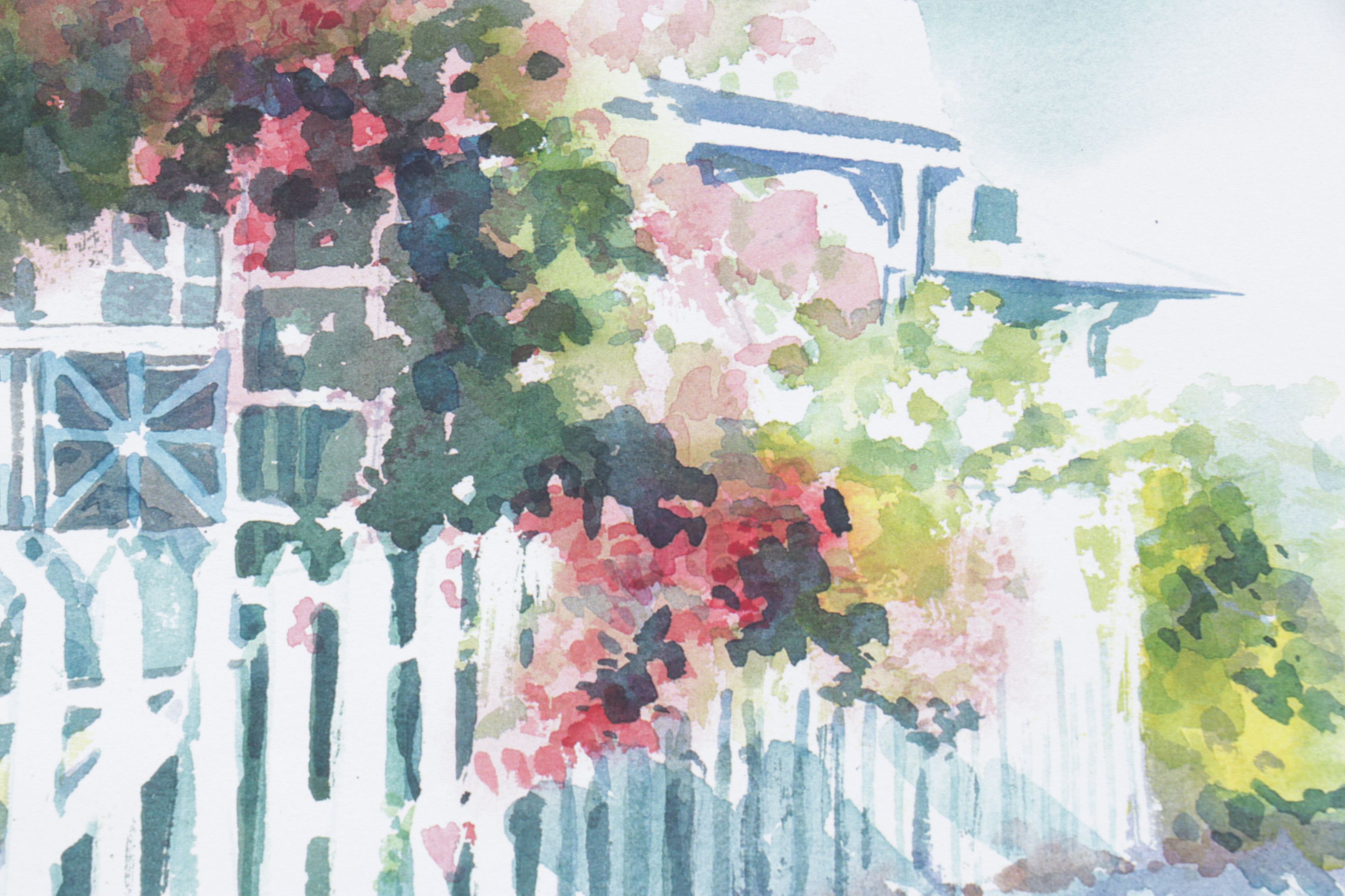 Set of Margaret Voelker-Ferrier Digital Prints of Farmhouse Facades & Landscapes