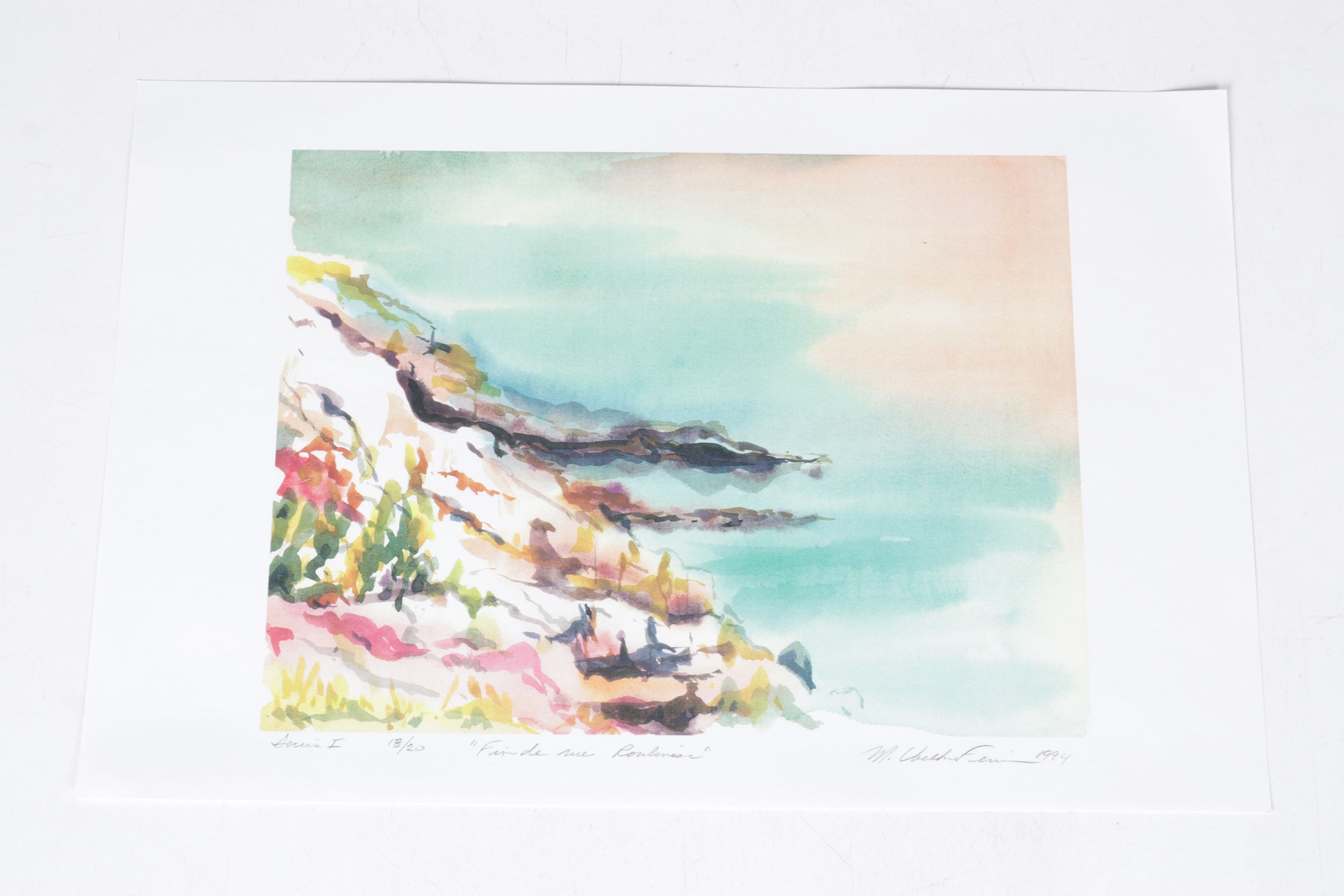 Set of Margaret Voelker-Ferrier Digital Prints of Farmhouse Facades & Landscapes