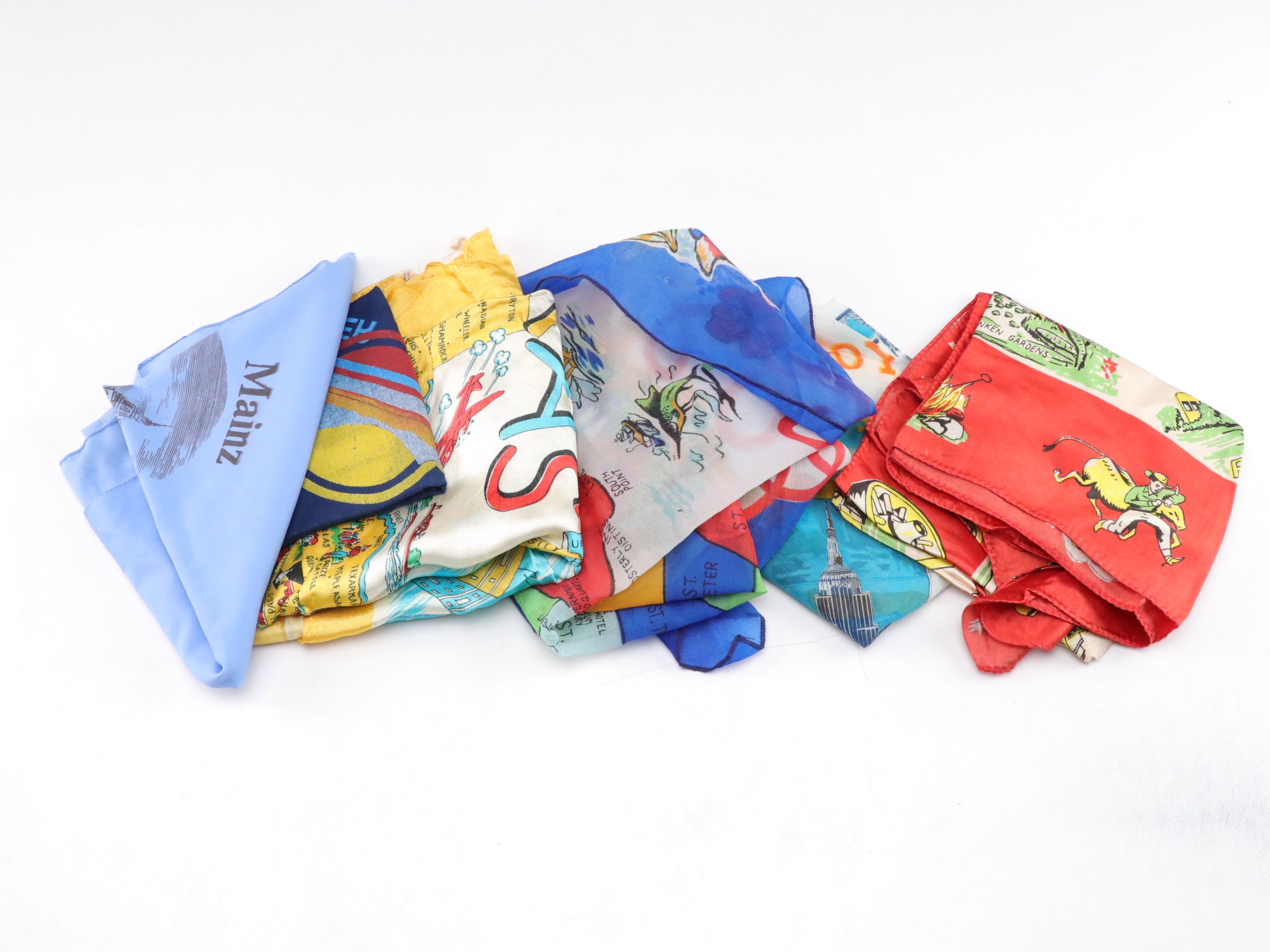 Souvenir Scarf Collection from Canada, Germany, Caribbean Islands and More