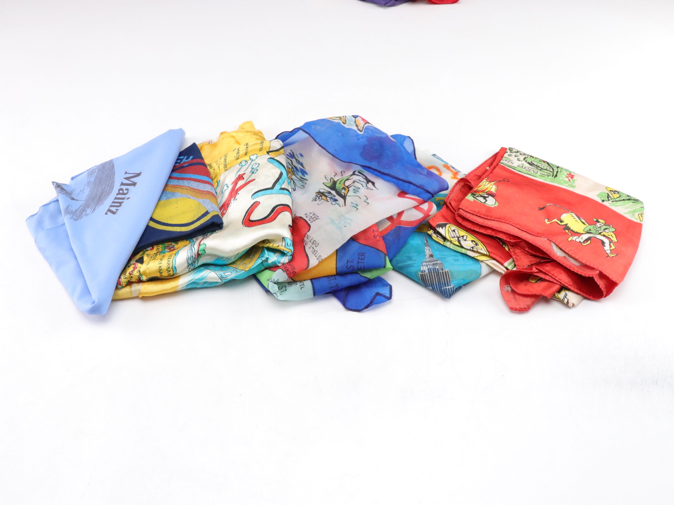 Souvenir Scarf Collection from Canada, Germany, Caribbean Islands and More