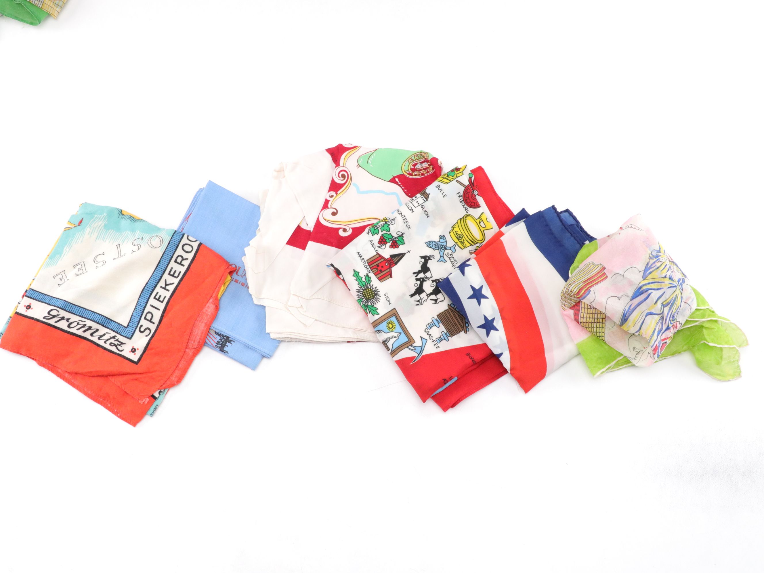 Souvenir Scarf Collection from Canada, Germany, Caribbean Islands and More