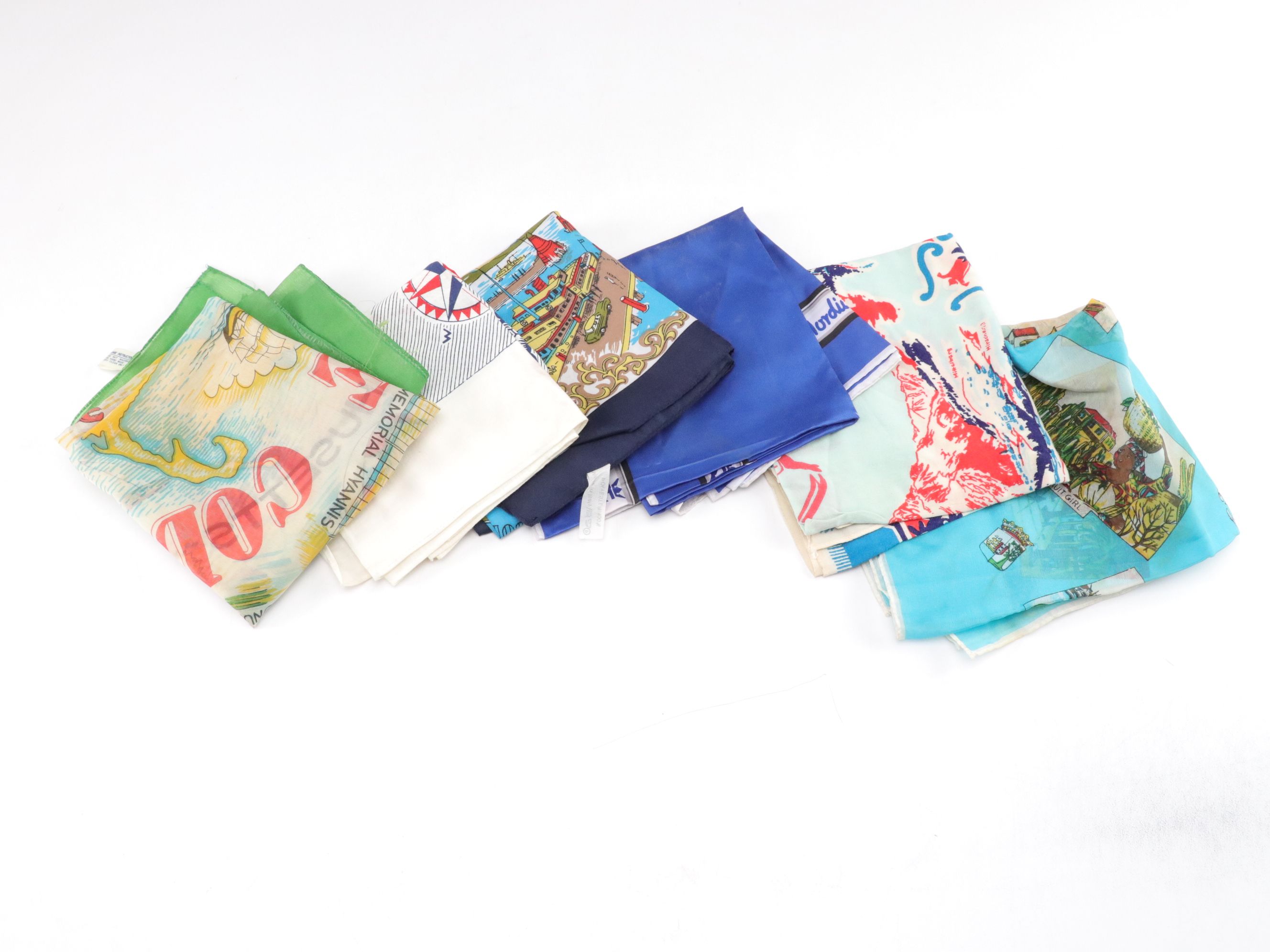 Souvenir Scarf Collection from Canada, Germany, Caribbean Islands and More