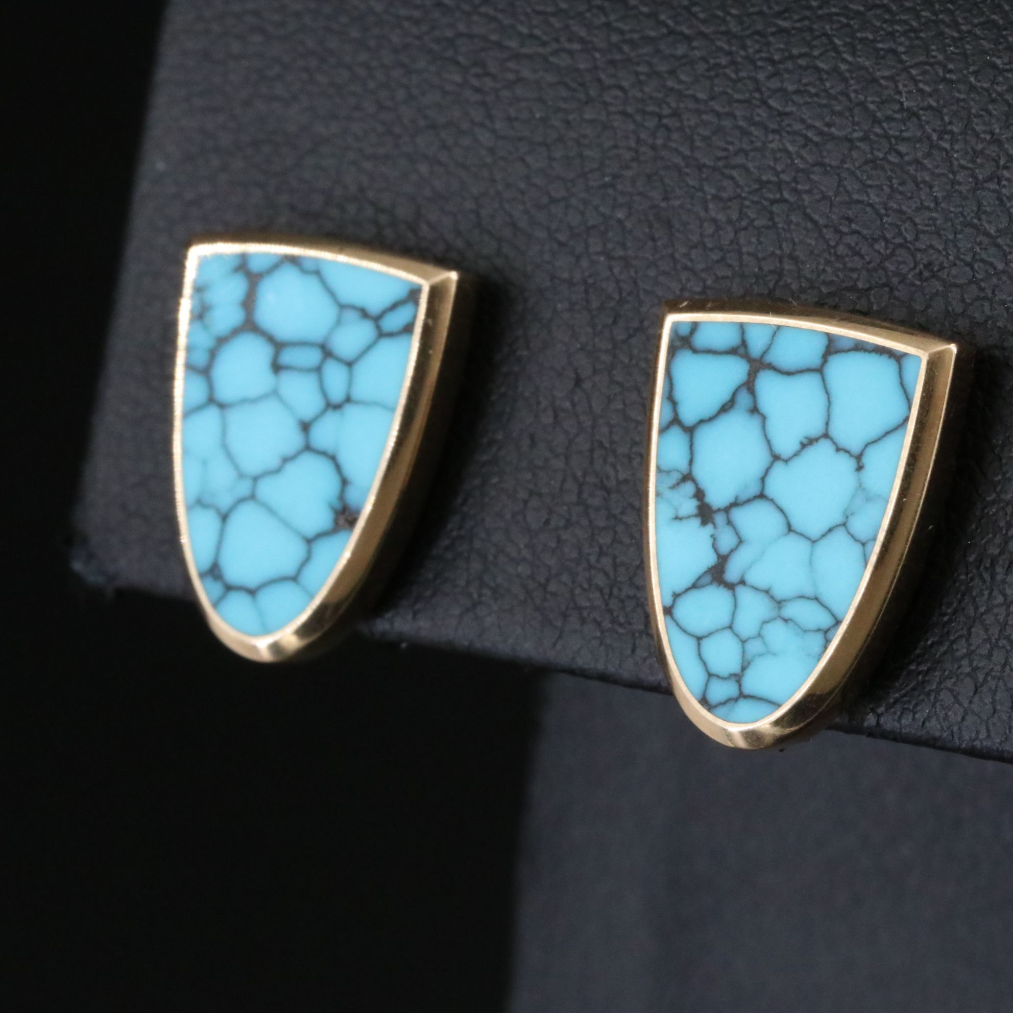 14K Turquoise Earrings