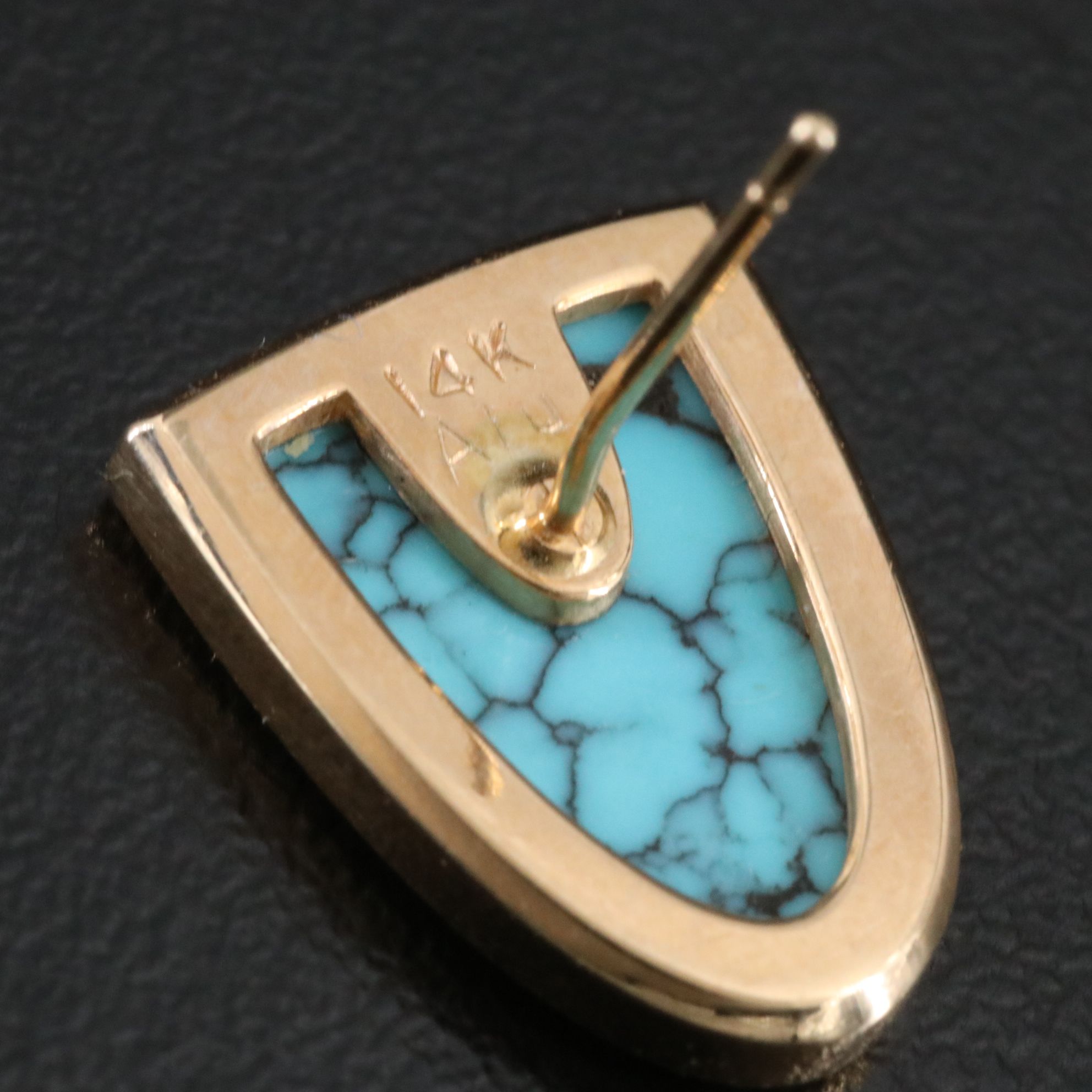 14K Turquoise Earrings