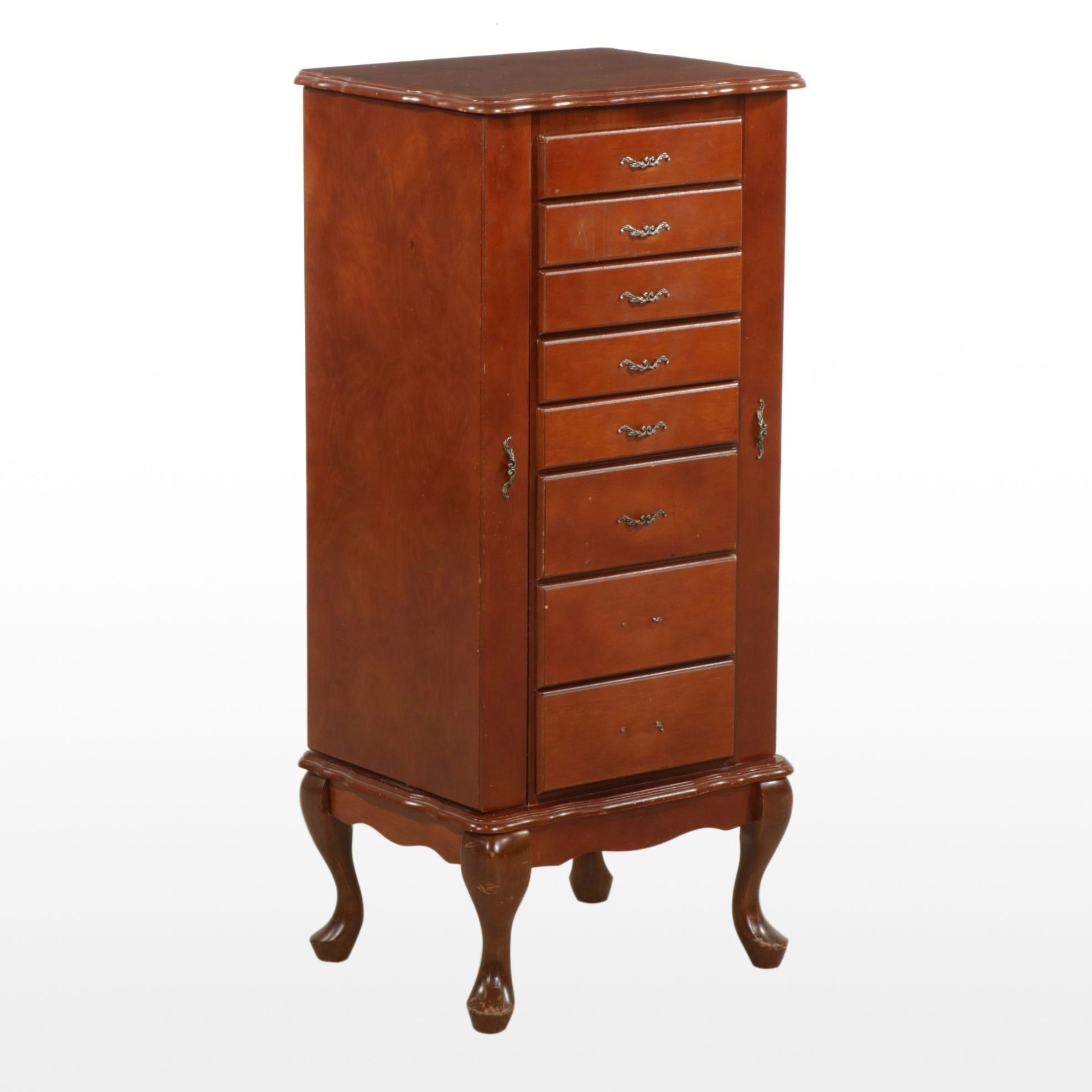 Queen Anne Style Jewelry Chest