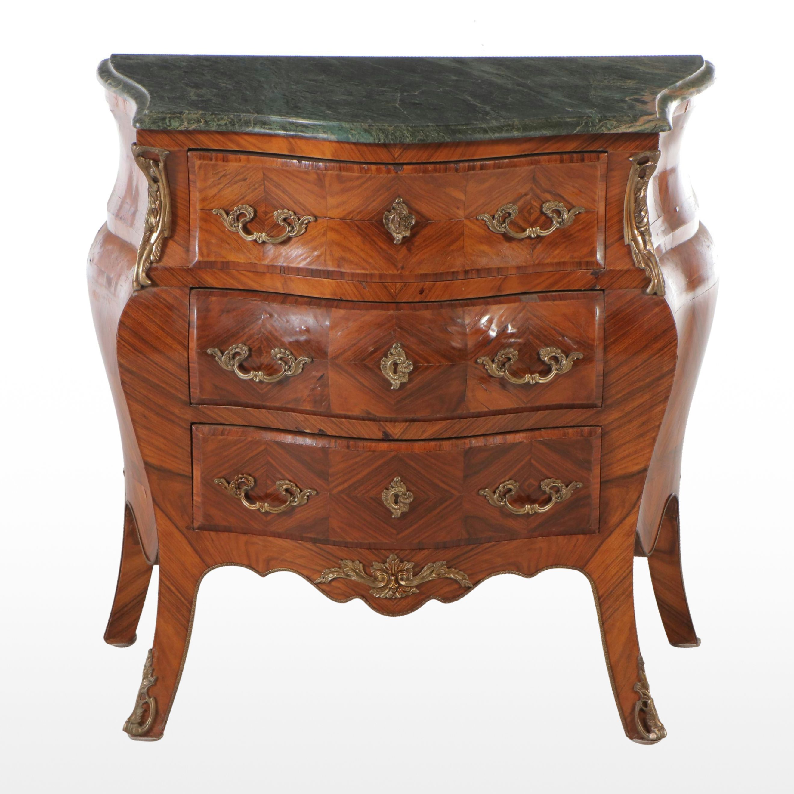 Rococo Style Commode with Marble Top