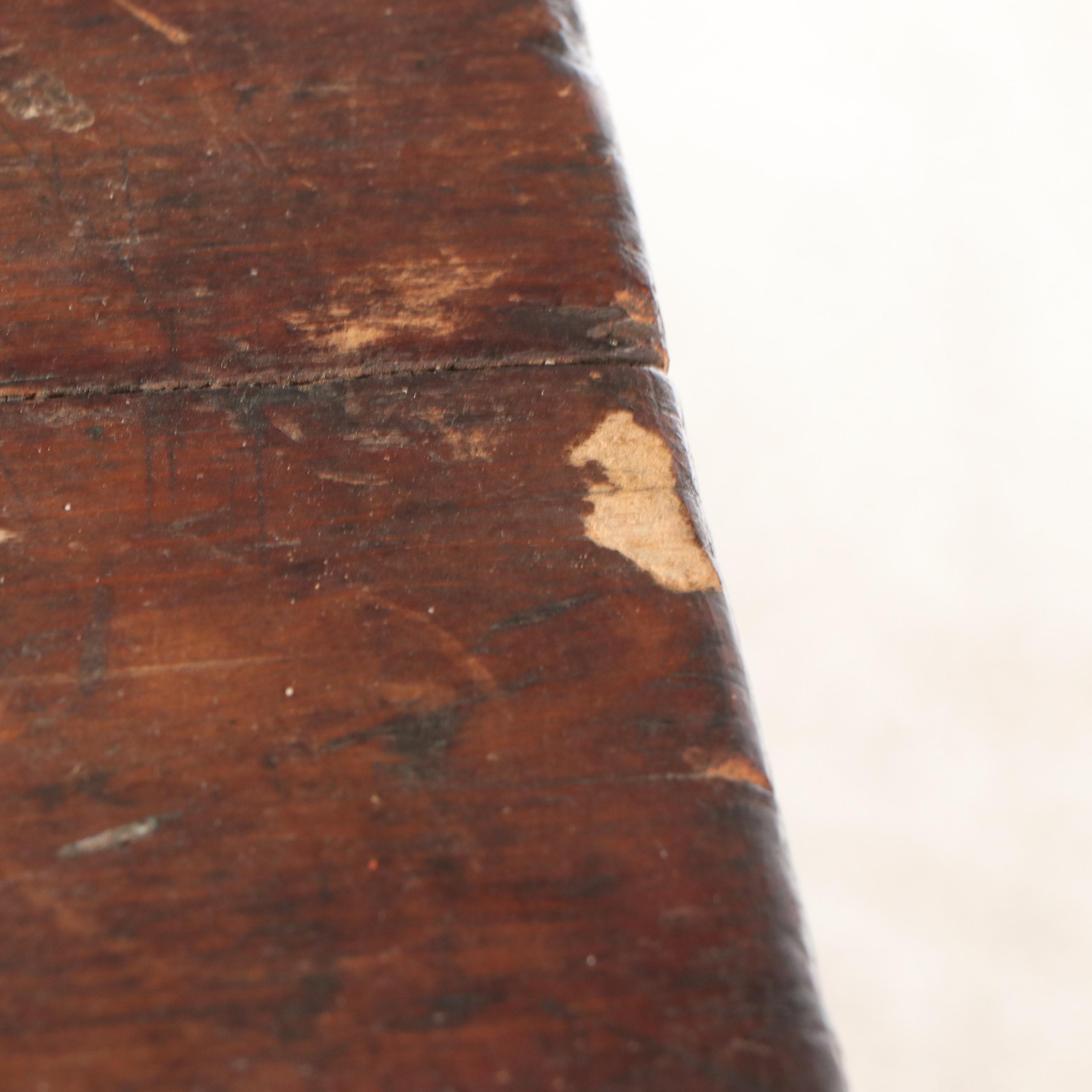 American Primitive Painted Wood Dough Box, Late 19th to Early 20th Century