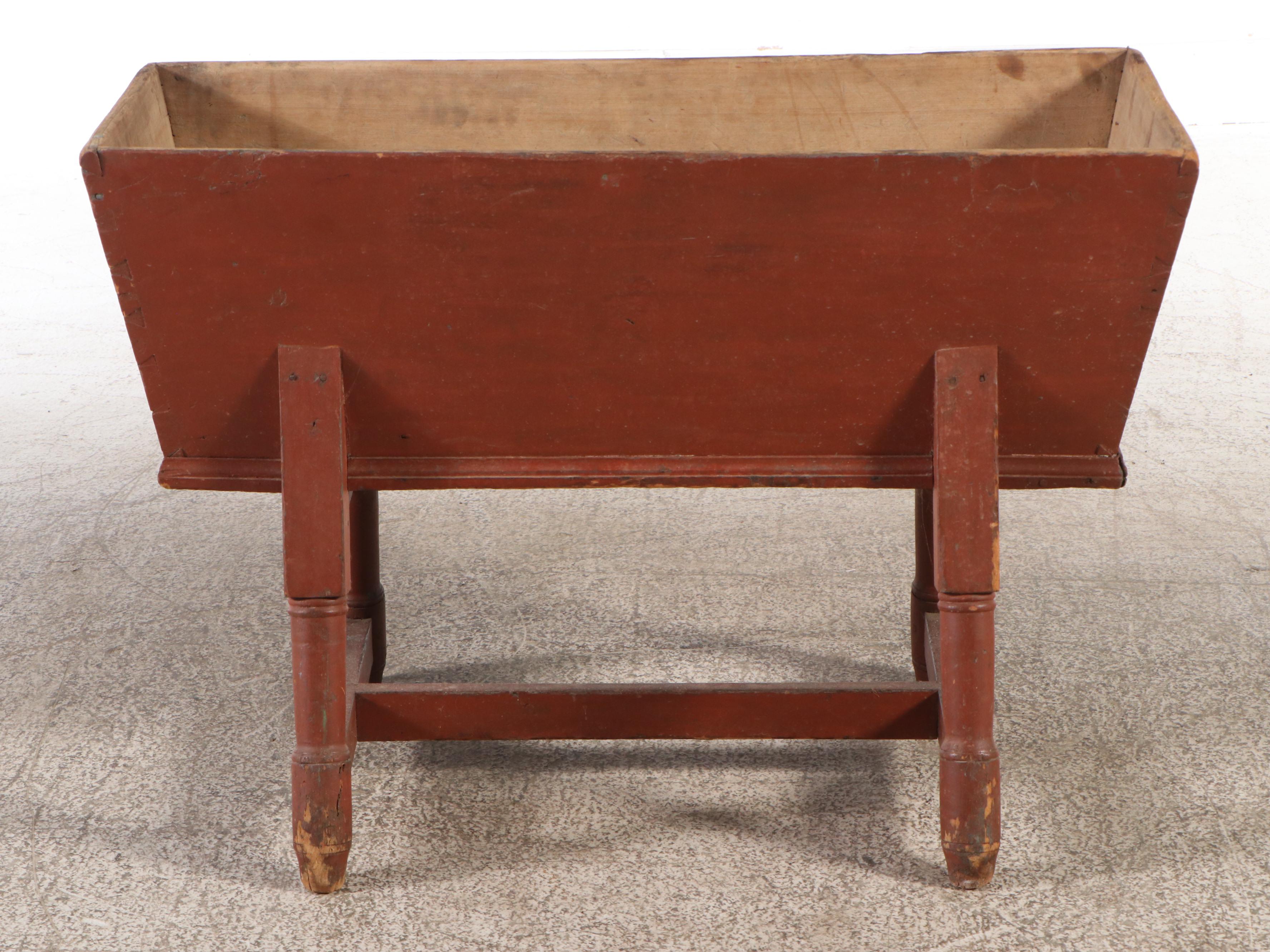 American Primitive Painted Wood Dough Box, Late 19th to Early 20th Century