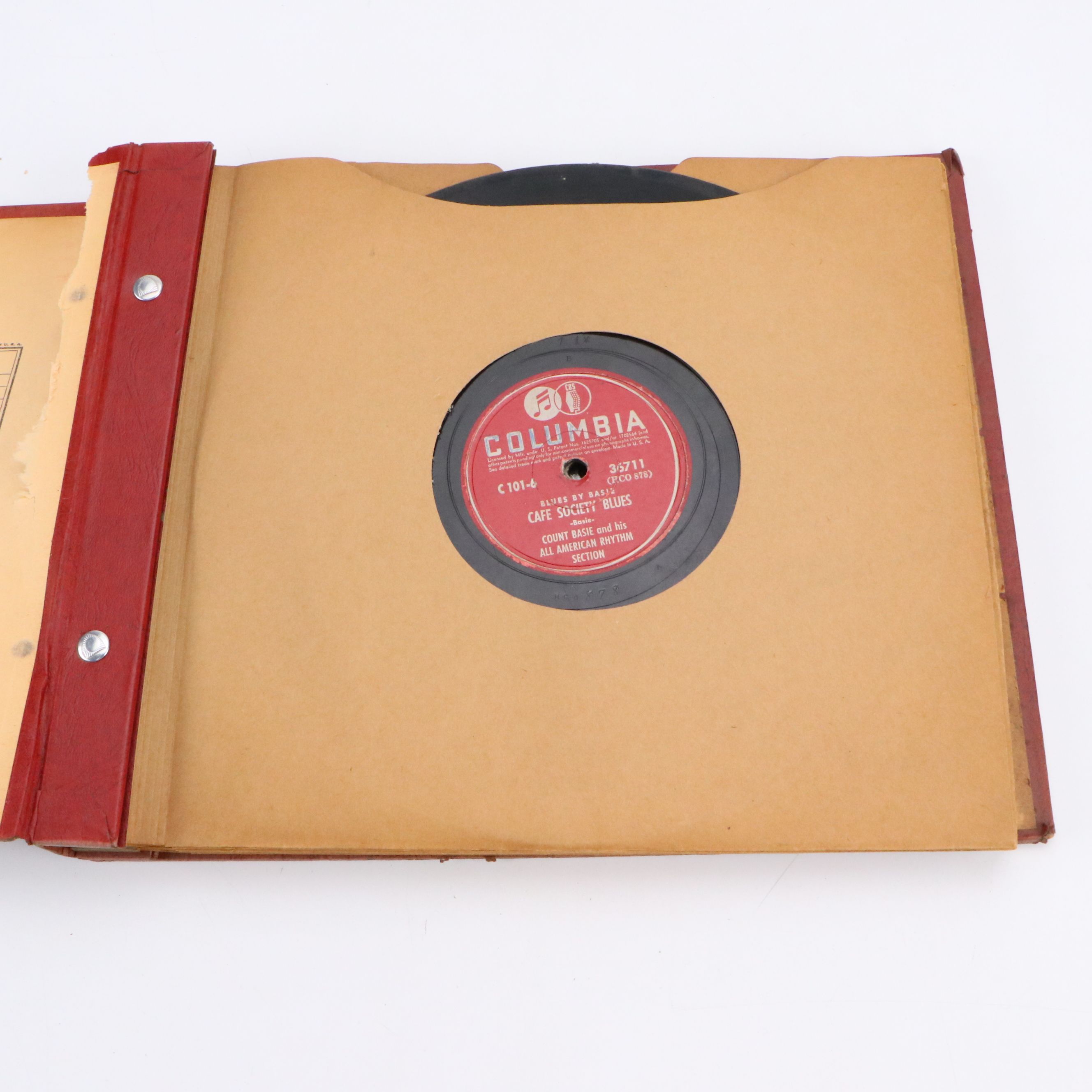 Record Album with Blues, Jazz, and Orchestra Vinyl Records, Mid-20th Century