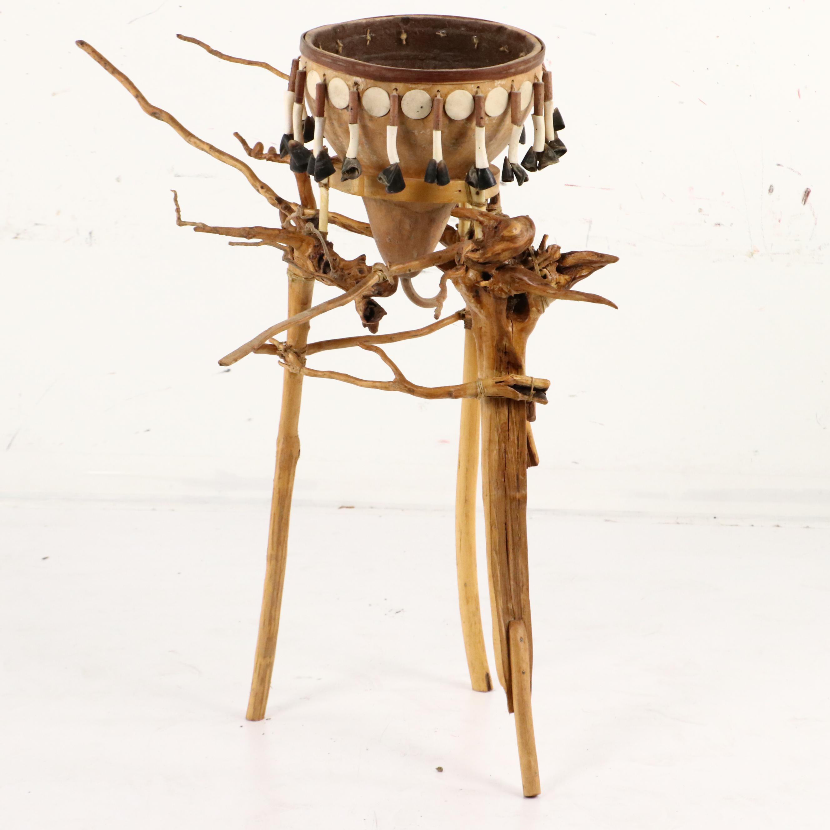 Robert Beaven Tripod Stand with Gourd