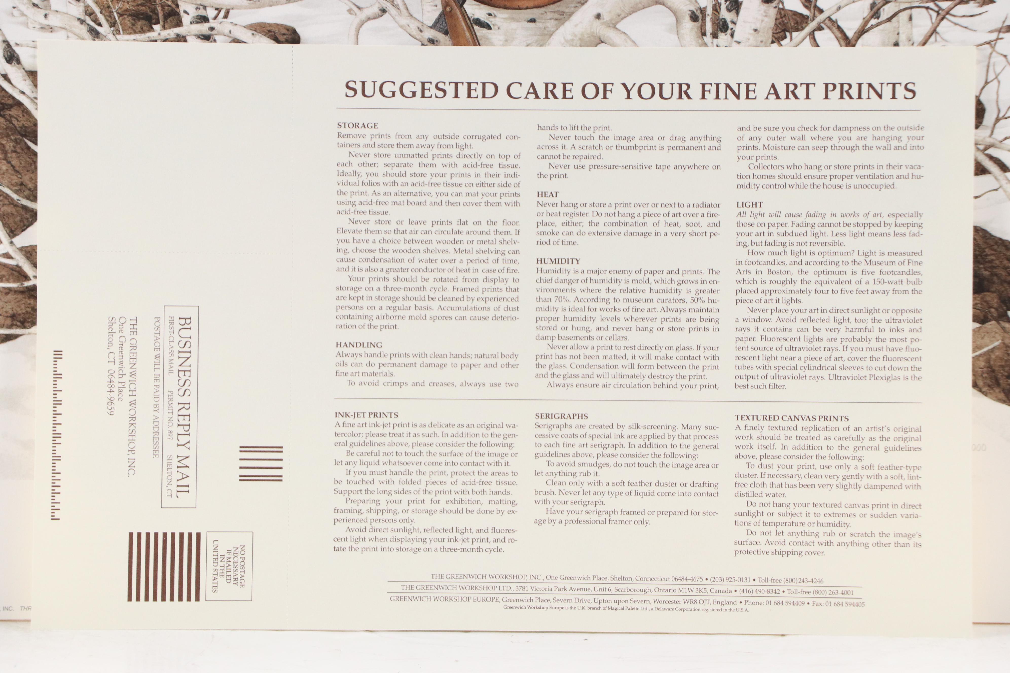 Bev Doolittle Offset Lithograph "There's Magic in the Unexpected"