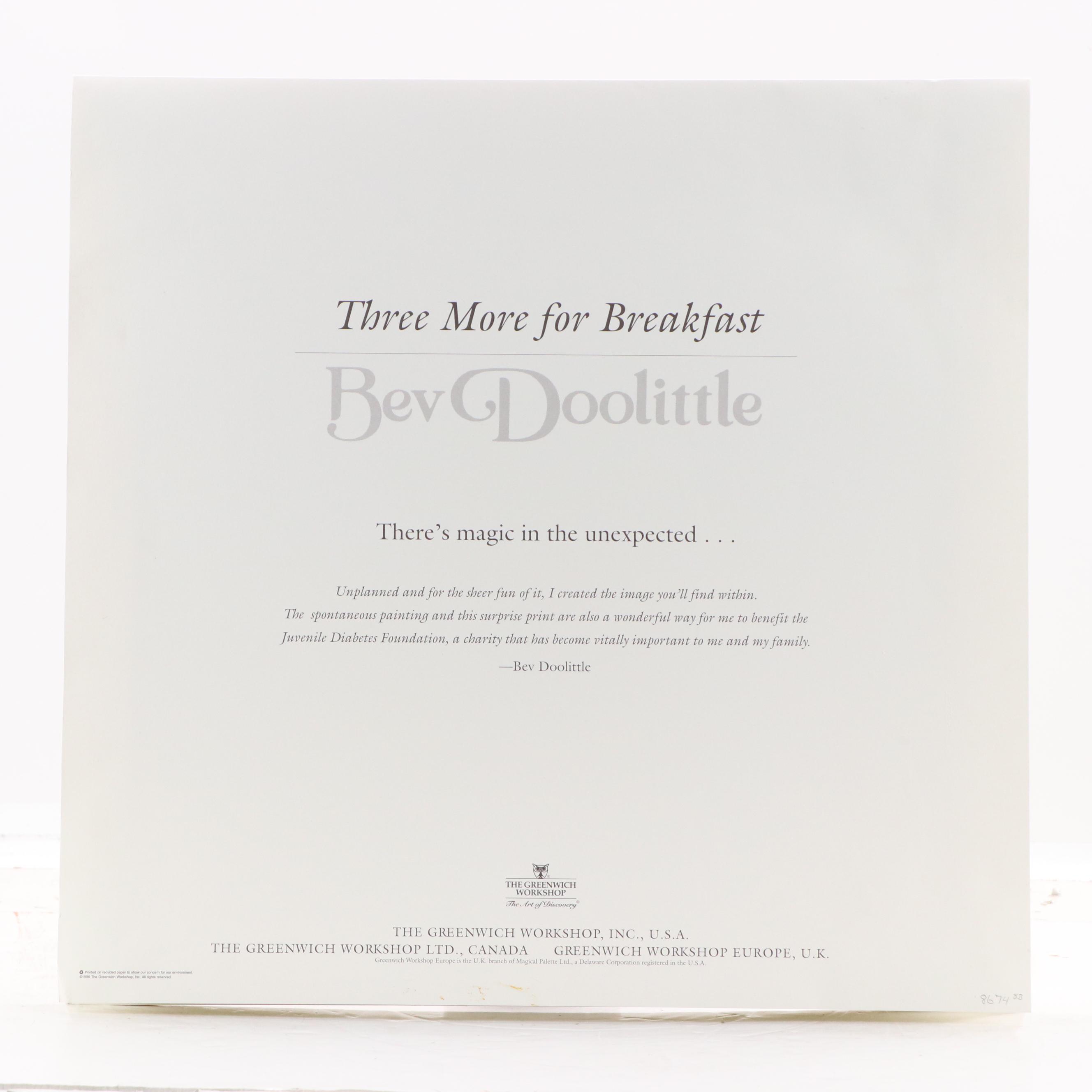 Bev Doolittle Offset Lithograph "There's Magic in the Unexpected"