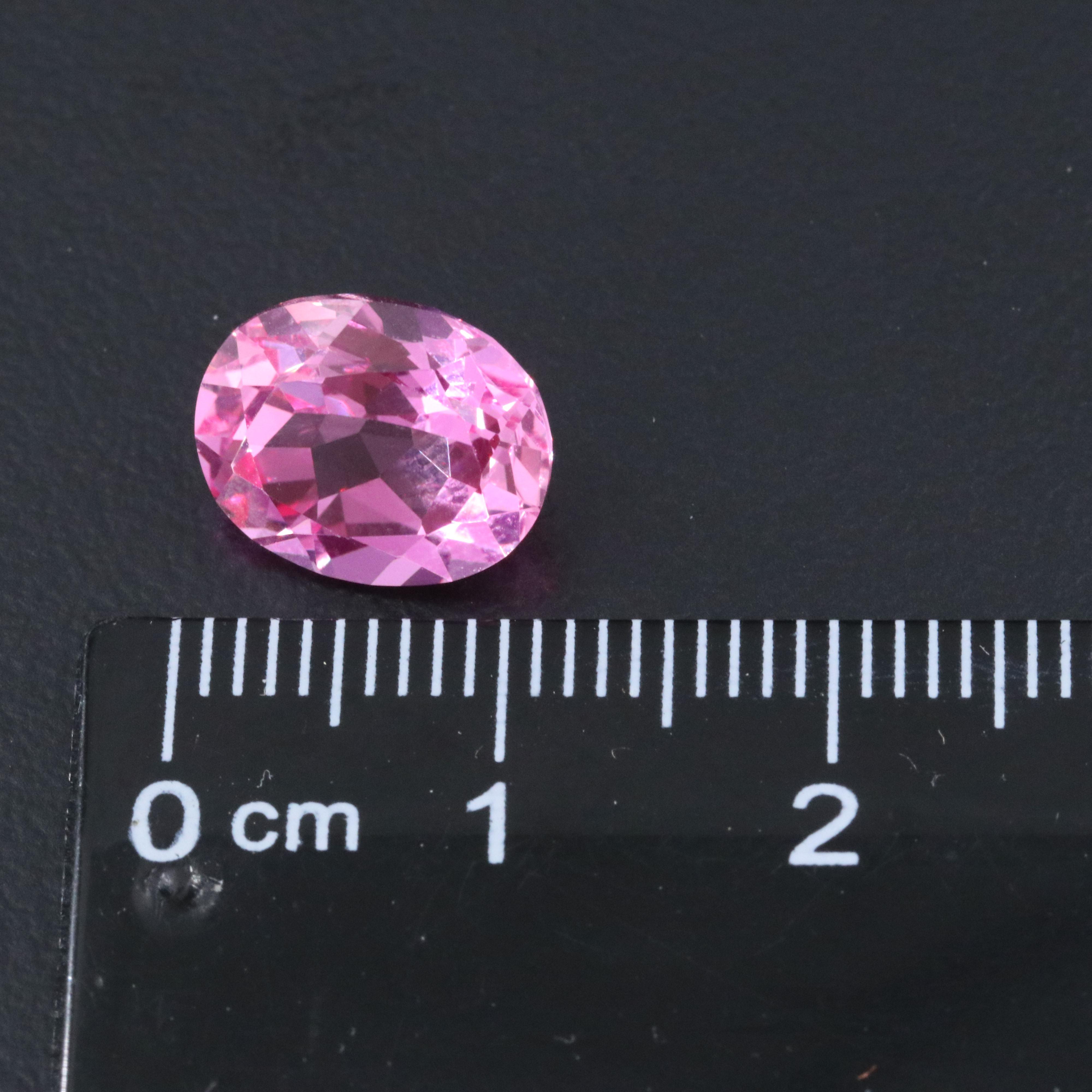 Loose 5.06 CT Lab Grown Pink Sapphire