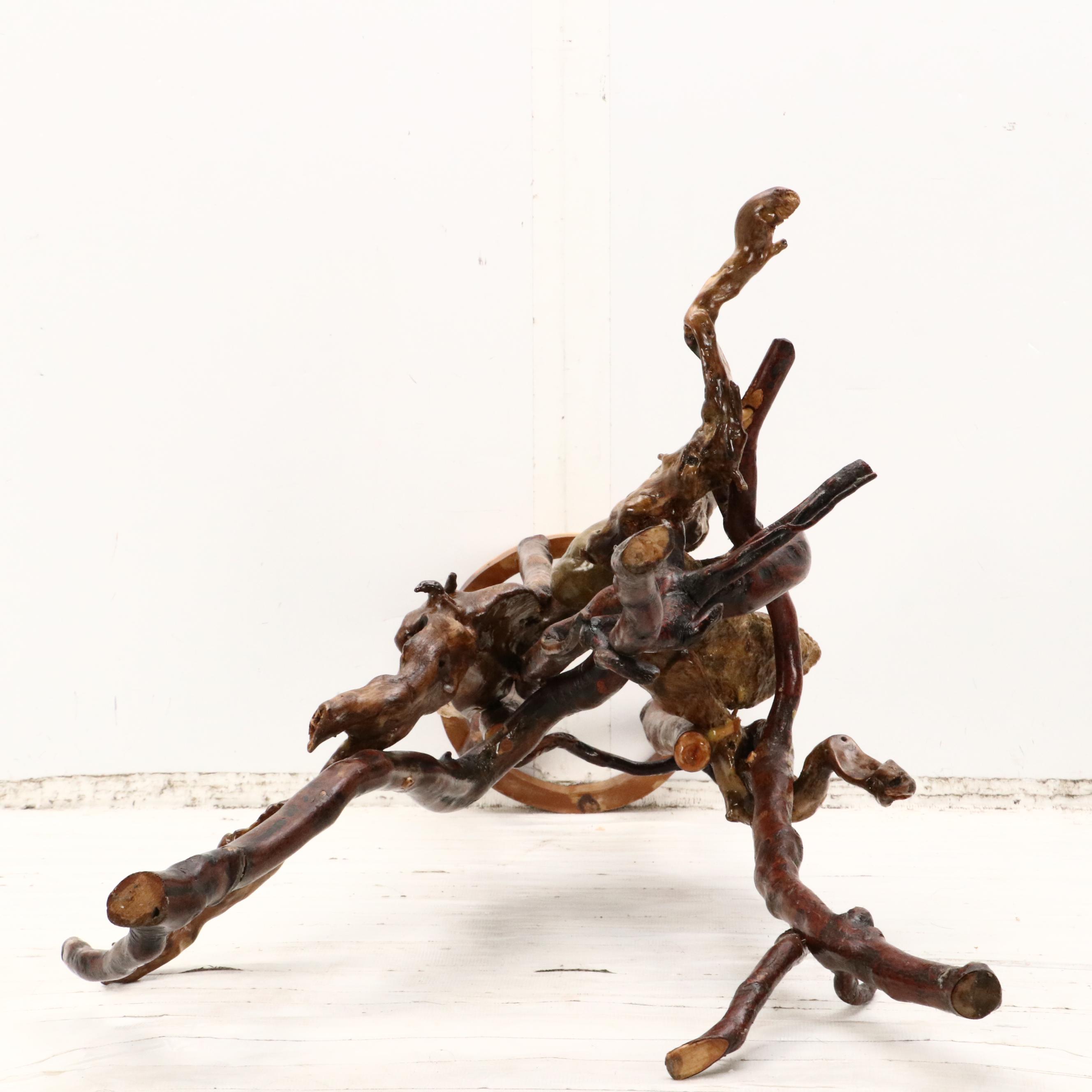 Robert Beaven Tripod Stand and Lidded Gourd Container