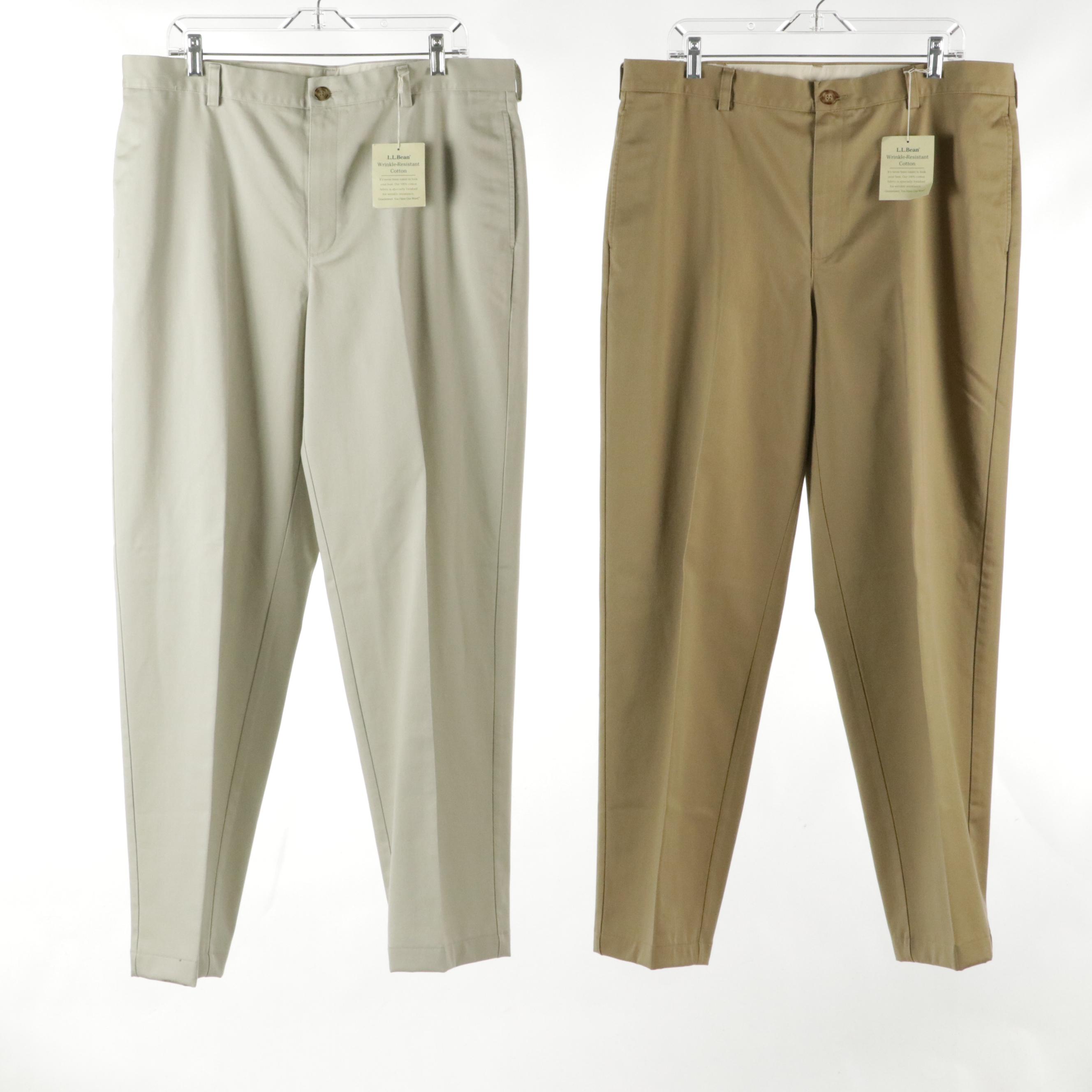 Men's Wool Dress Pants and Cotton Trousers from L.L.Bean