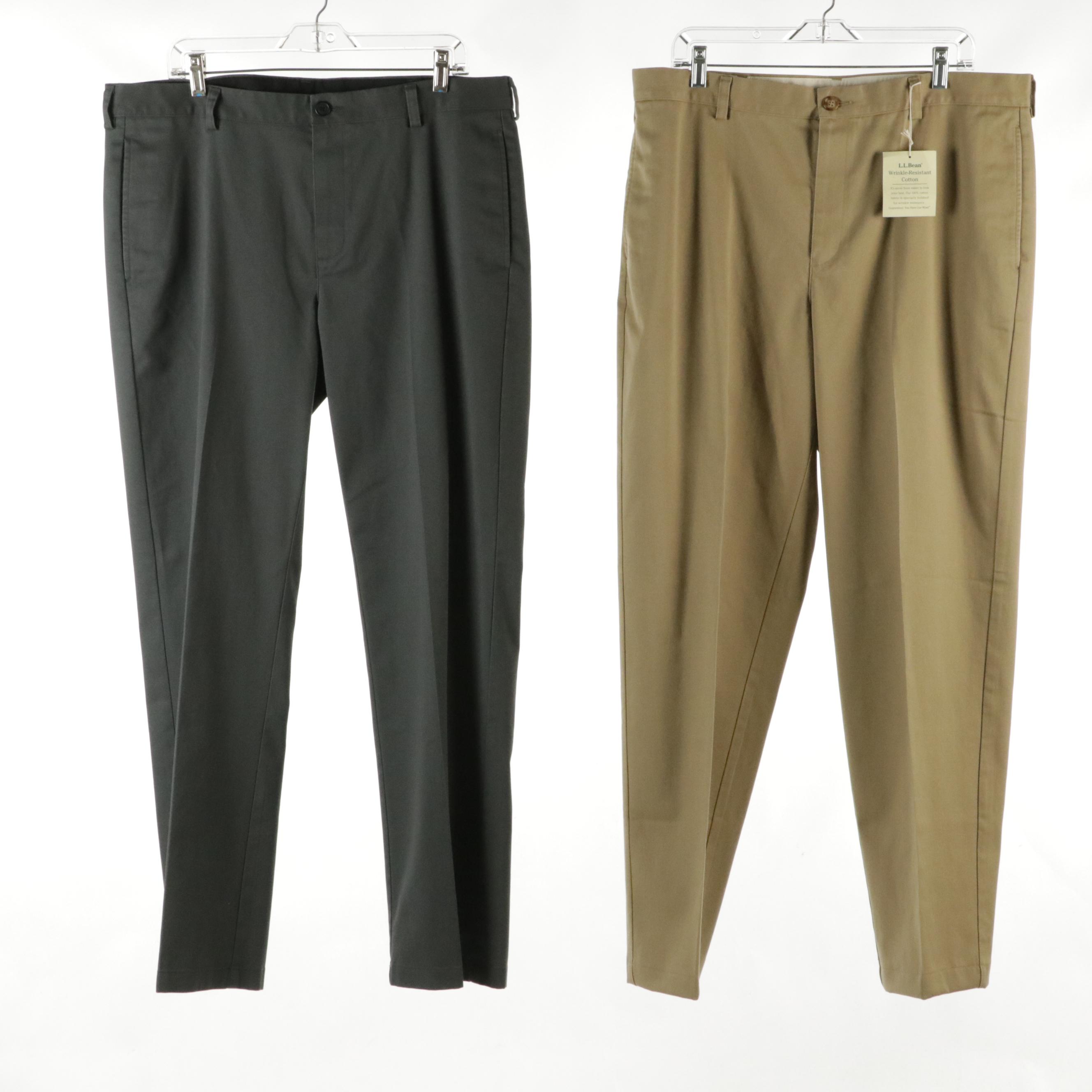 Men's Wool Dress Pants and Cotton Trousers from L.L.Bean