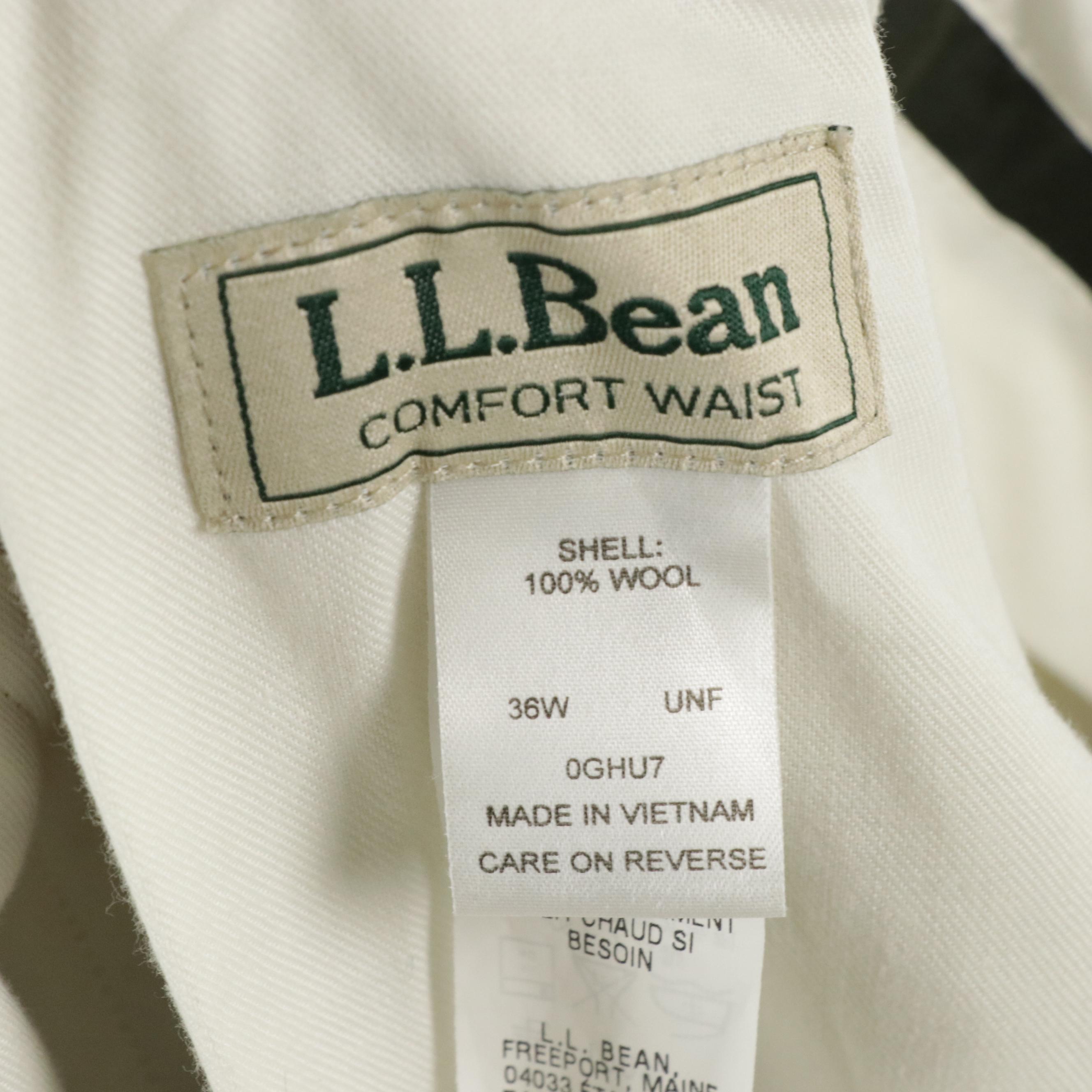 Men's Wool Dress Pants and Cotton Trousers from L.L.Bean