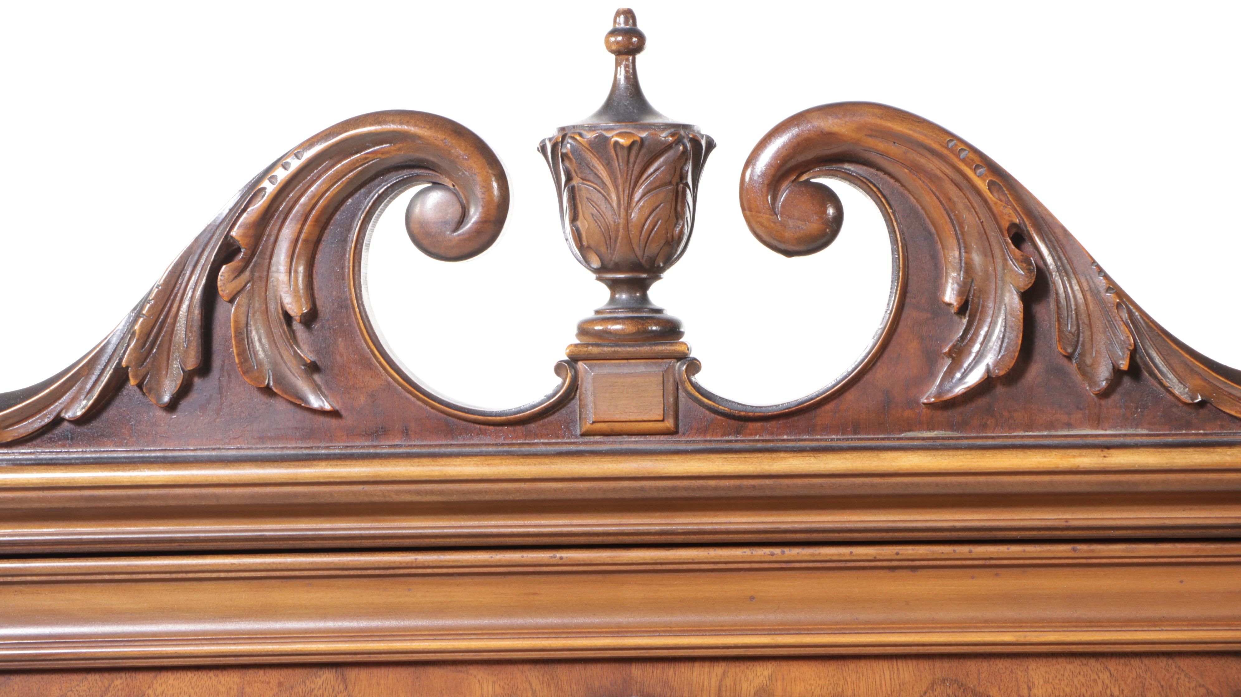 Louis XV Style Burl Wood and Walnut China Cabinet, Mid-20th Century