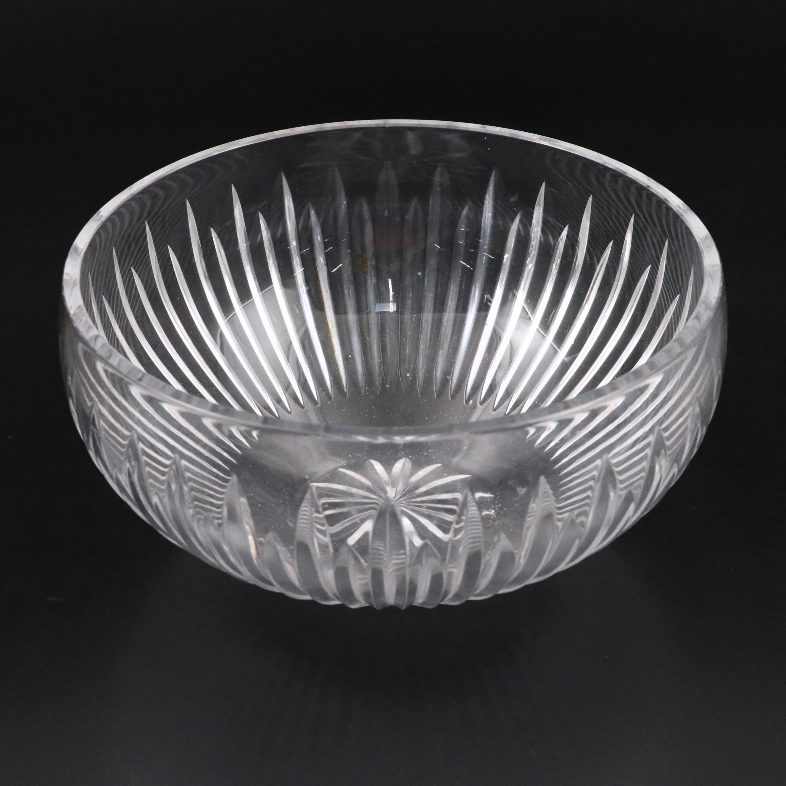 Waterford and Other Crystal Bowls with "Lismore" Biscuit Jar