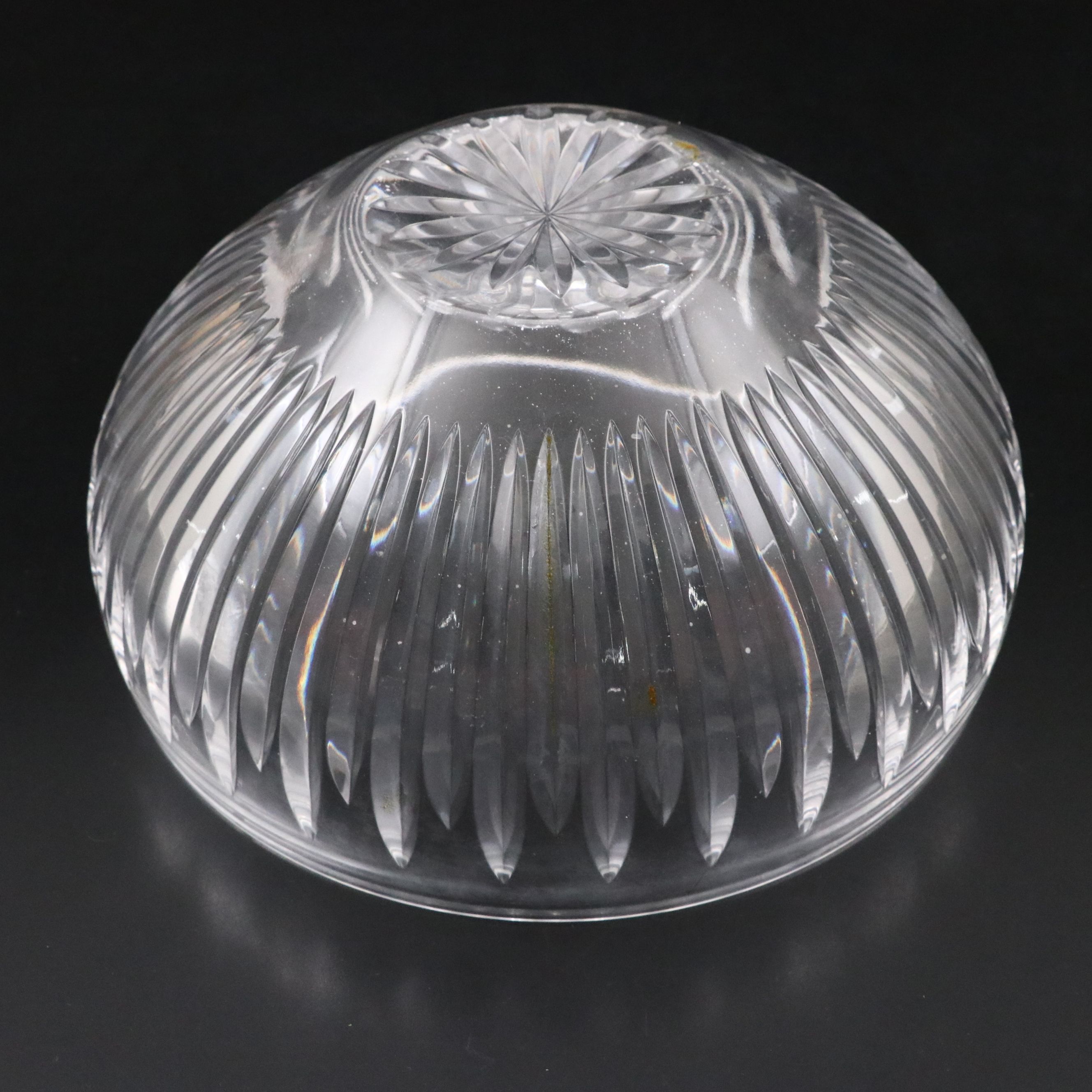Waterford and Other Crystal Bowls with "Lismore" Biscuit Jar