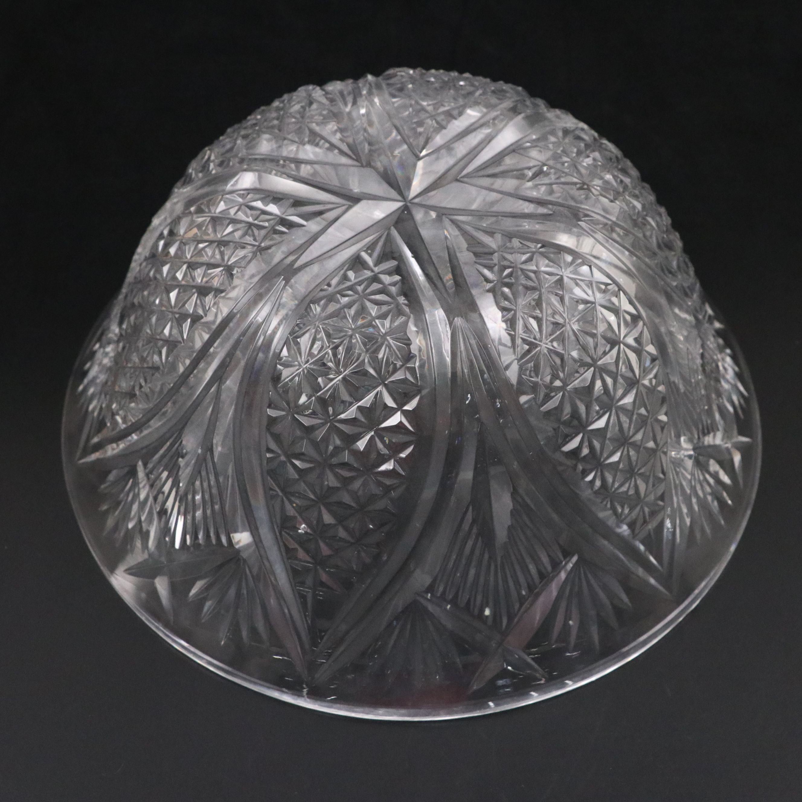 Waterford and Other Crystal Bowls with "Lismore" Biscuit Jar