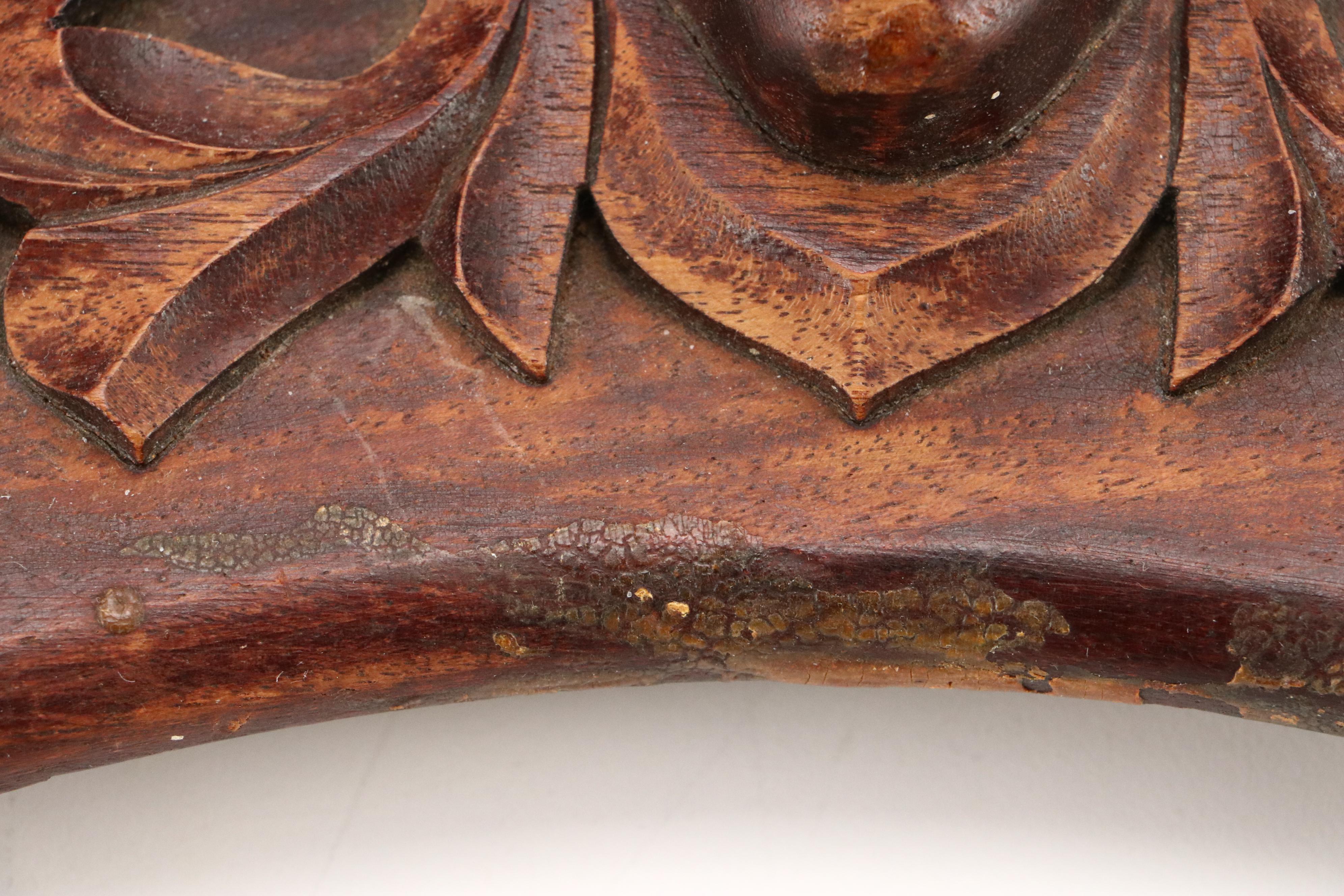 Victorian Style Carved Wood with Other Wall Hanging