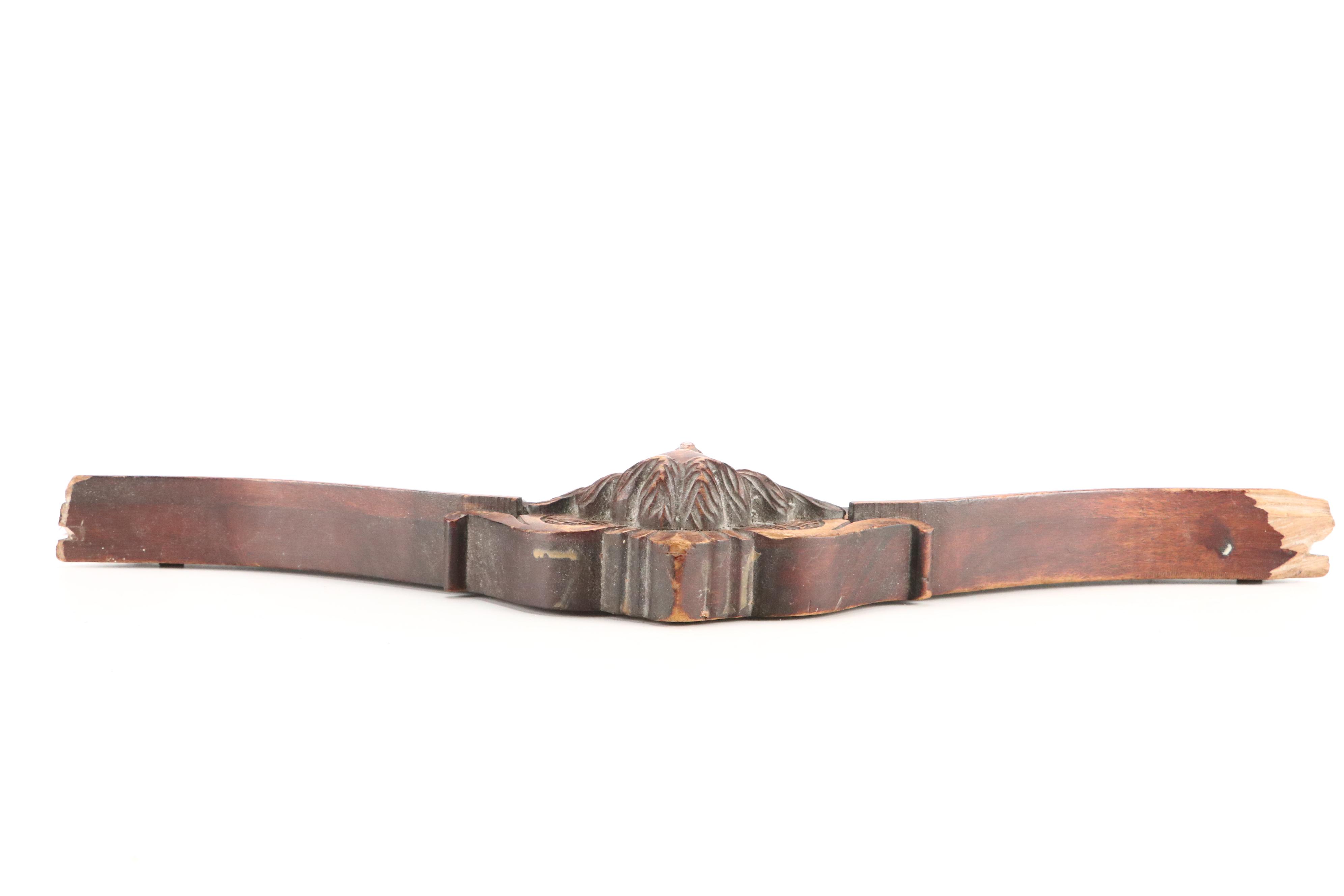 Victorian Style Carved Wood with Other Wall Hanging