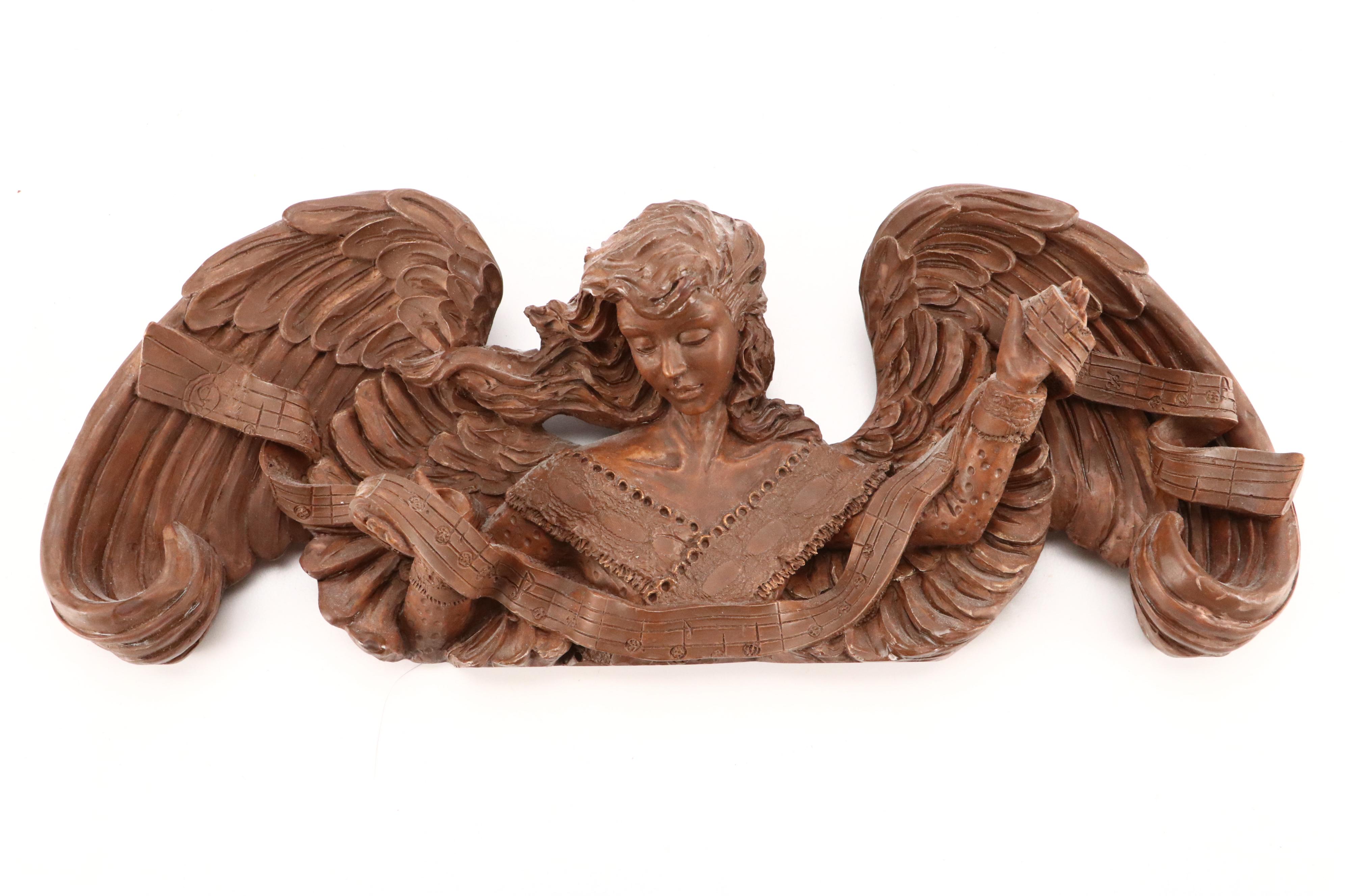 Victorian Style Carved Wood with Other Wall Hanging