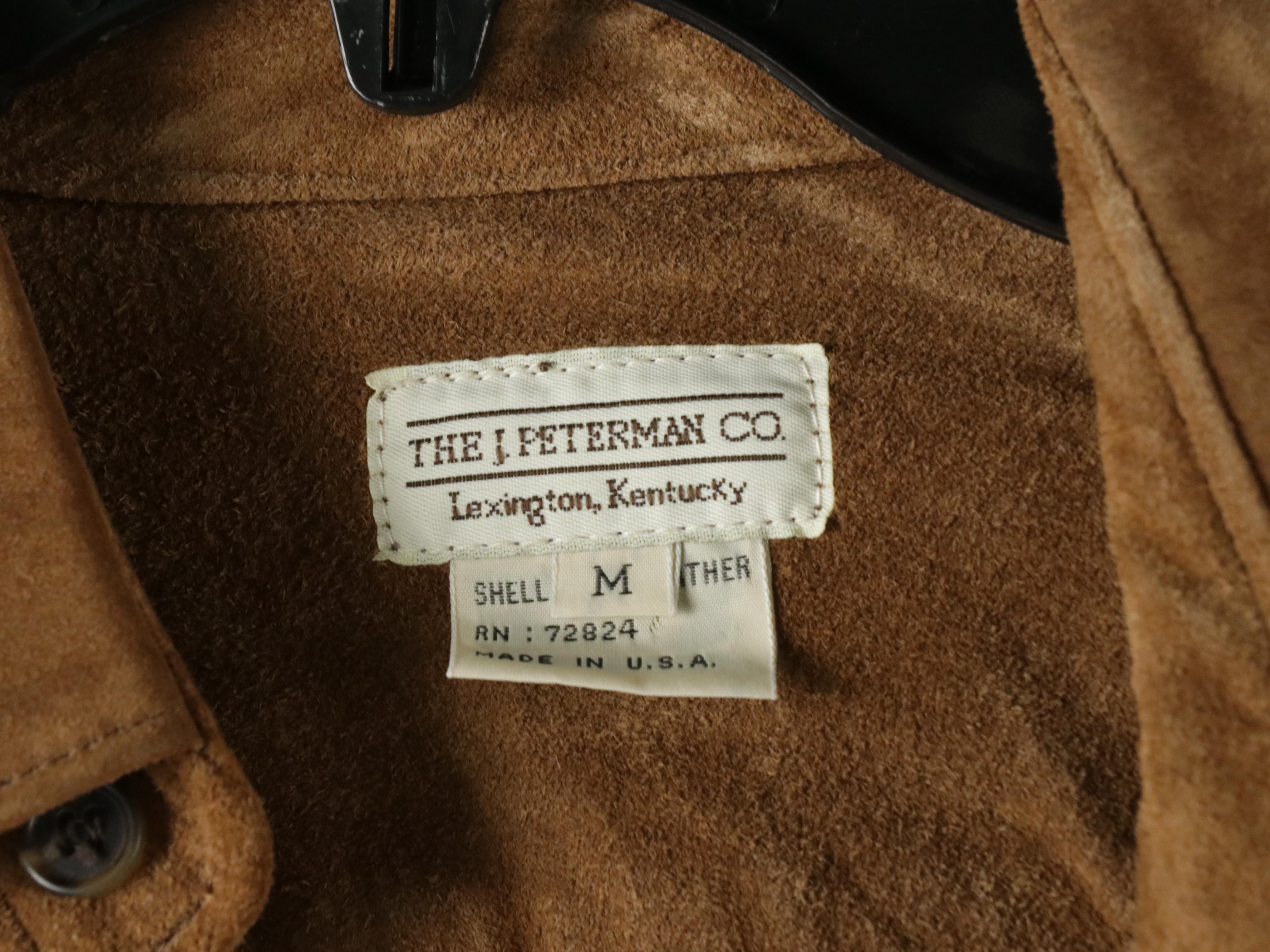 Men's The J. Peterman Co. Suede Shirt with Other Suede Jackets and Vest