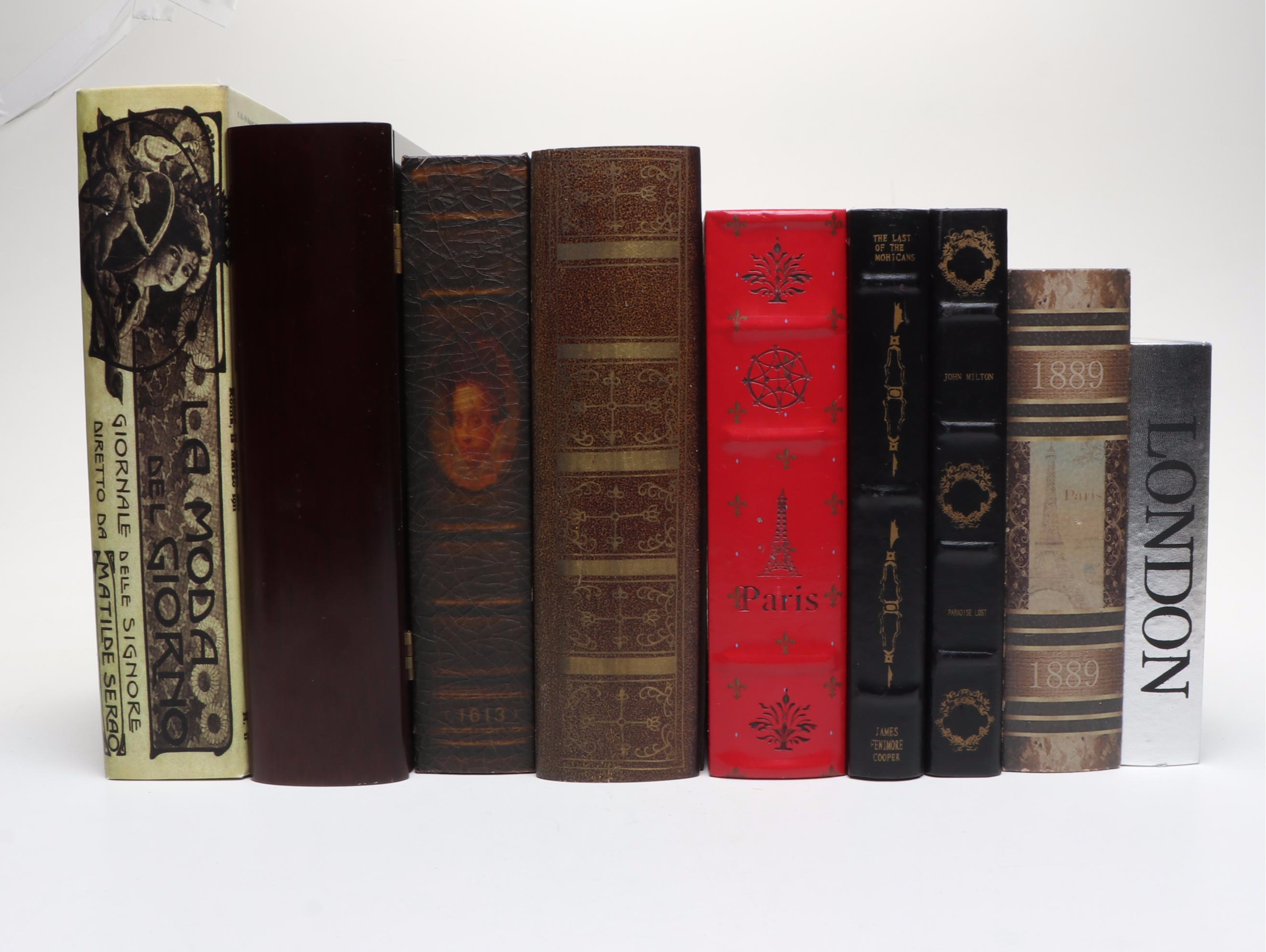 Decoupage Faux Book Boxes