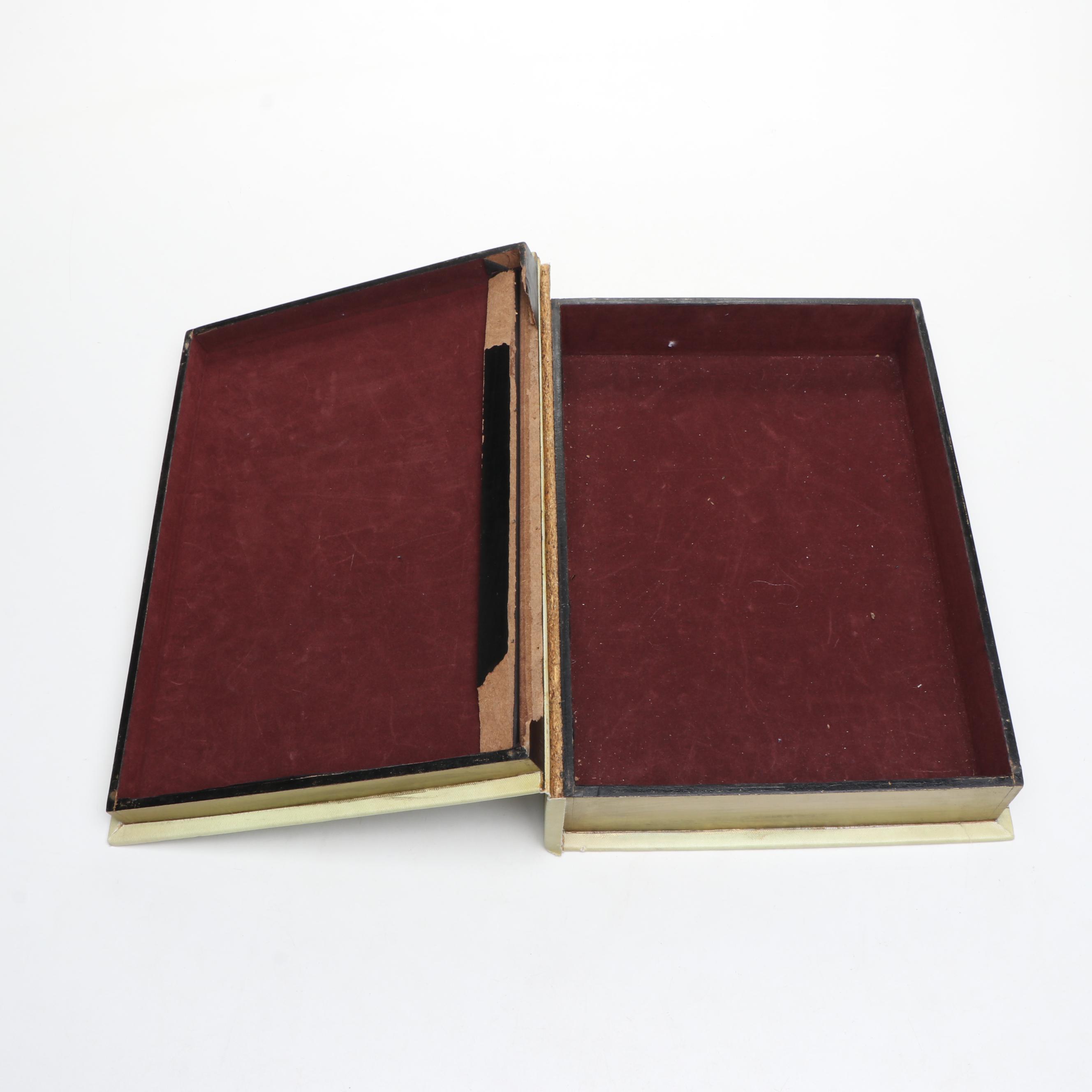 Decoupage Faux Book Boxes