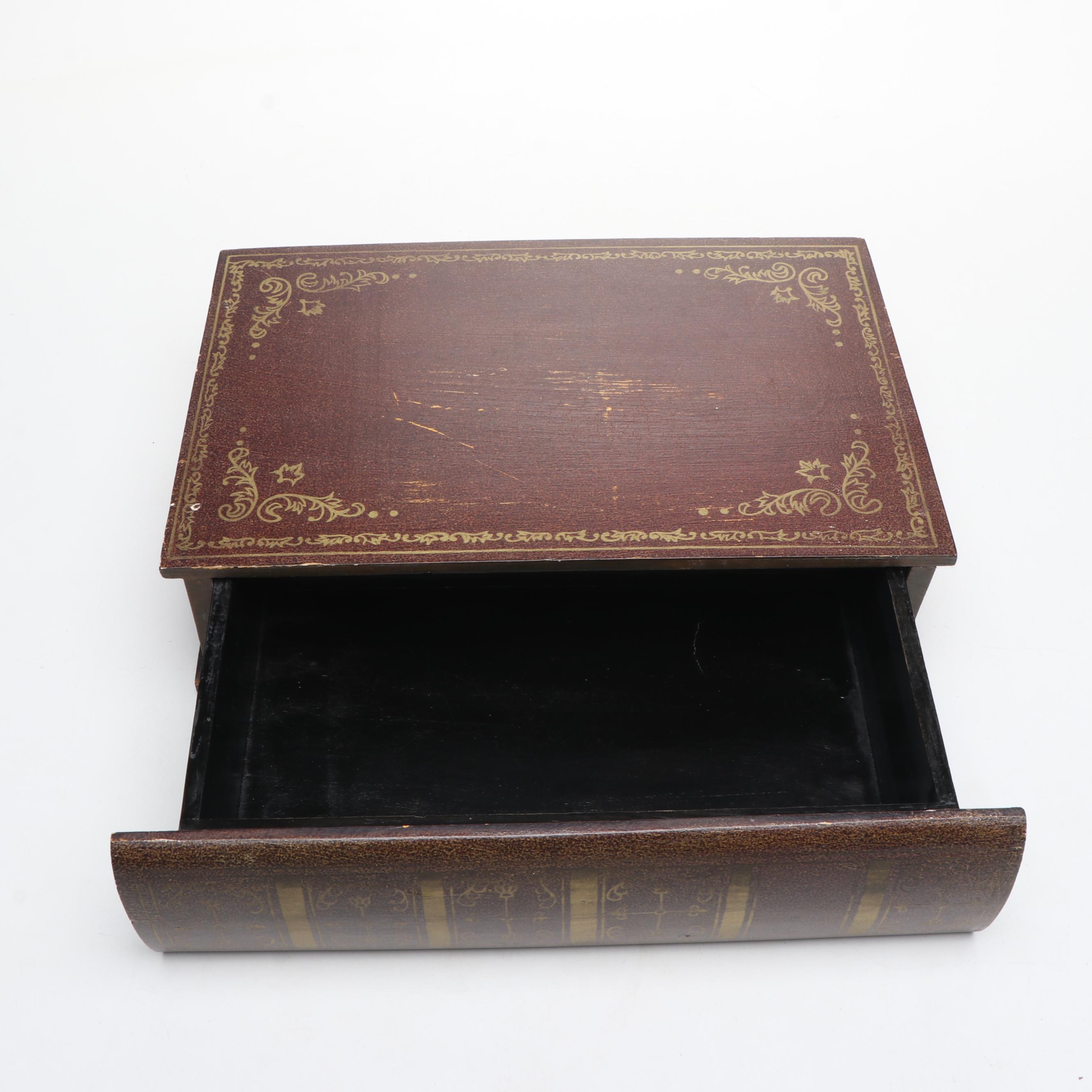 Decoupage Faux Book Boxes