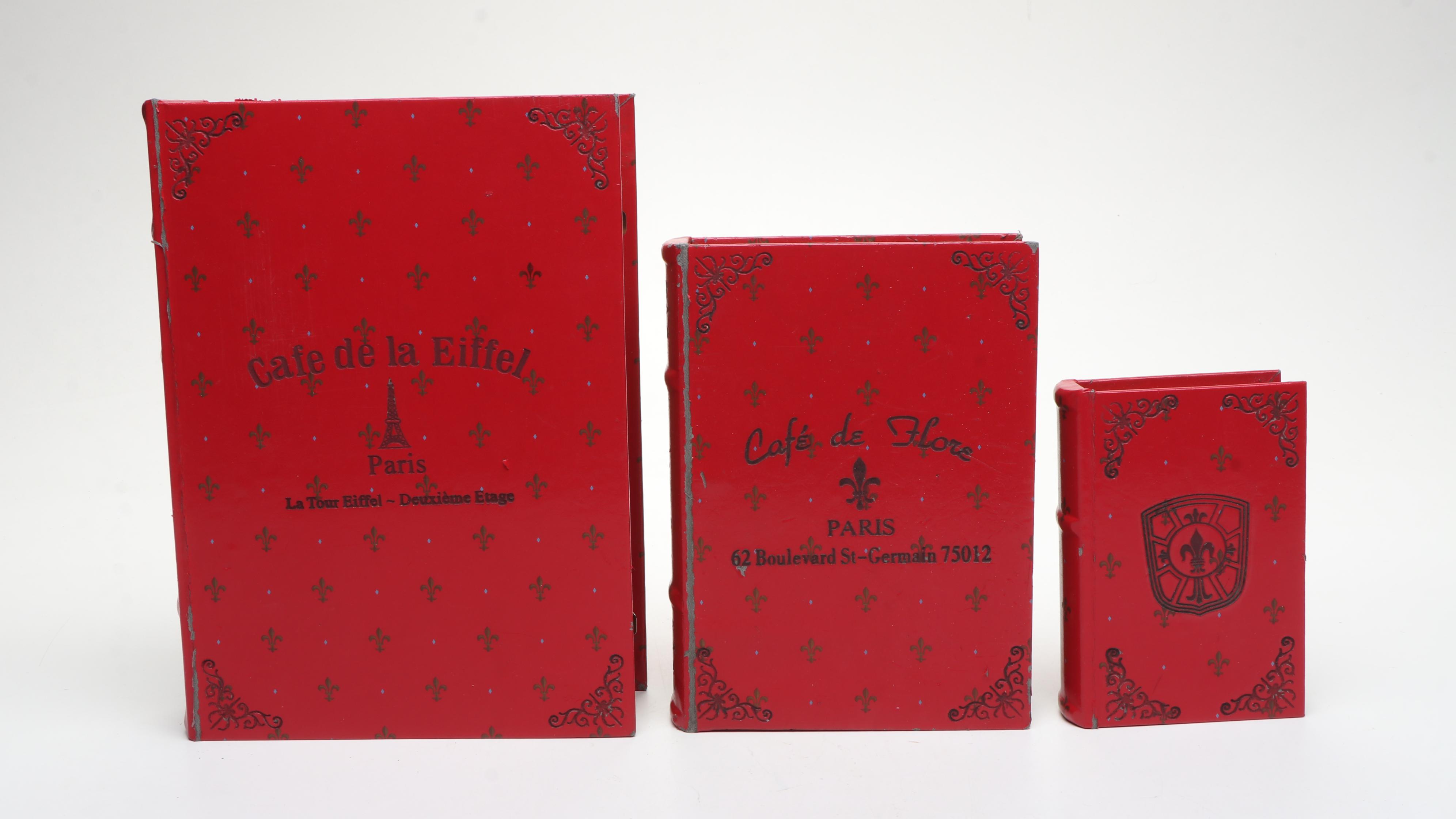 Decoupage Faux Book Boxes