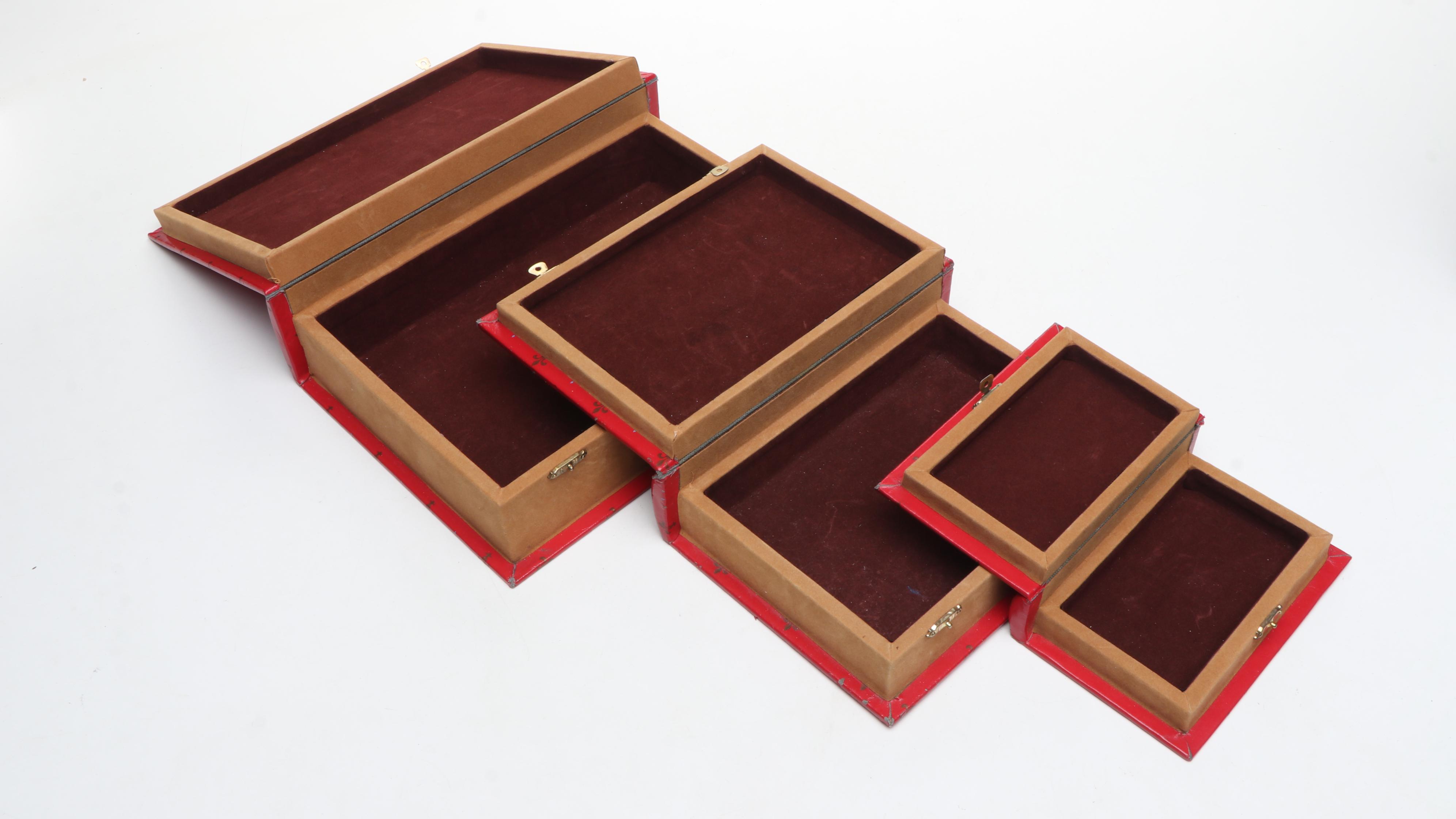 Decoupage Faux Book Boxes