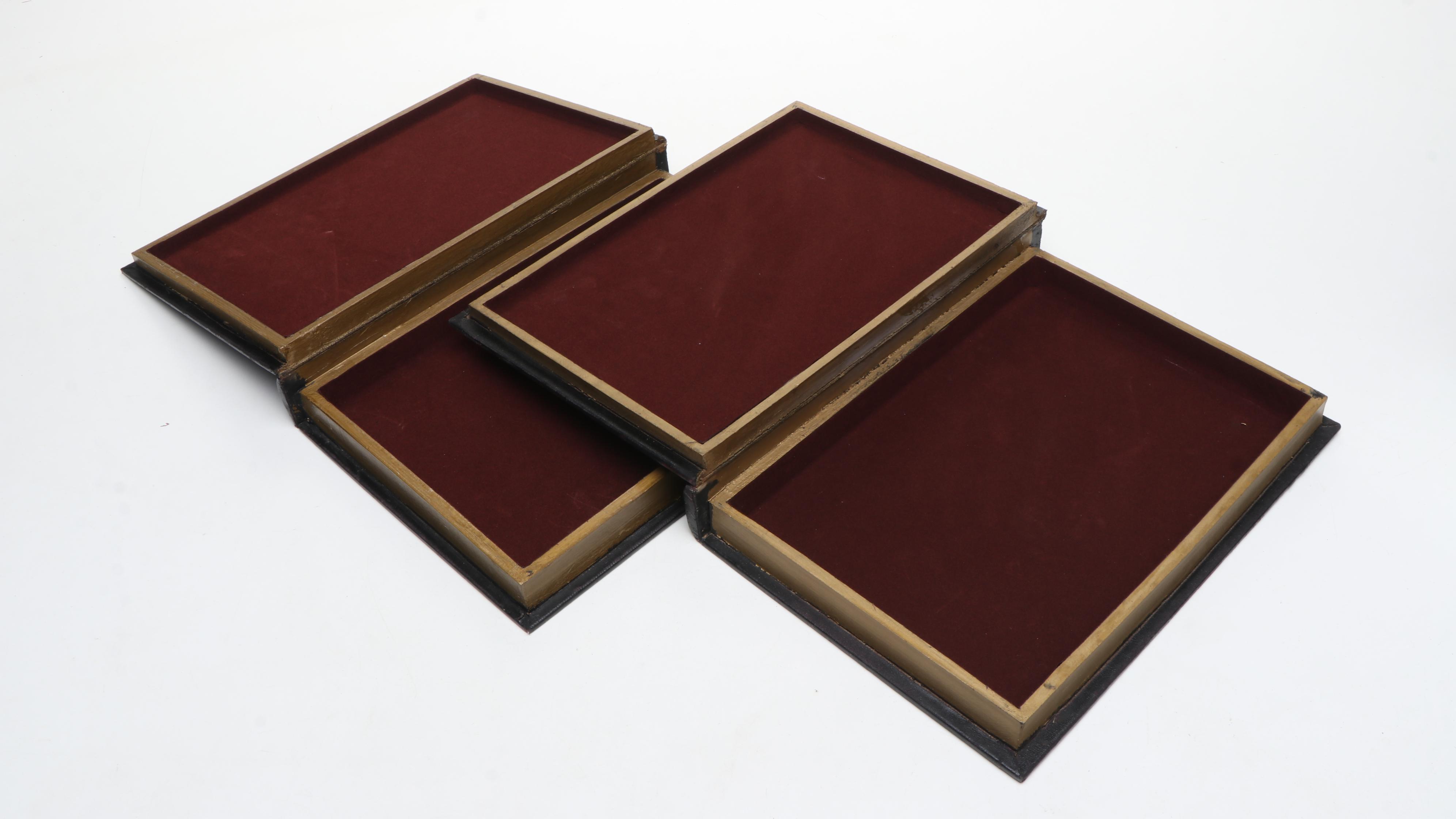 Decoupage Faux Book Boxes