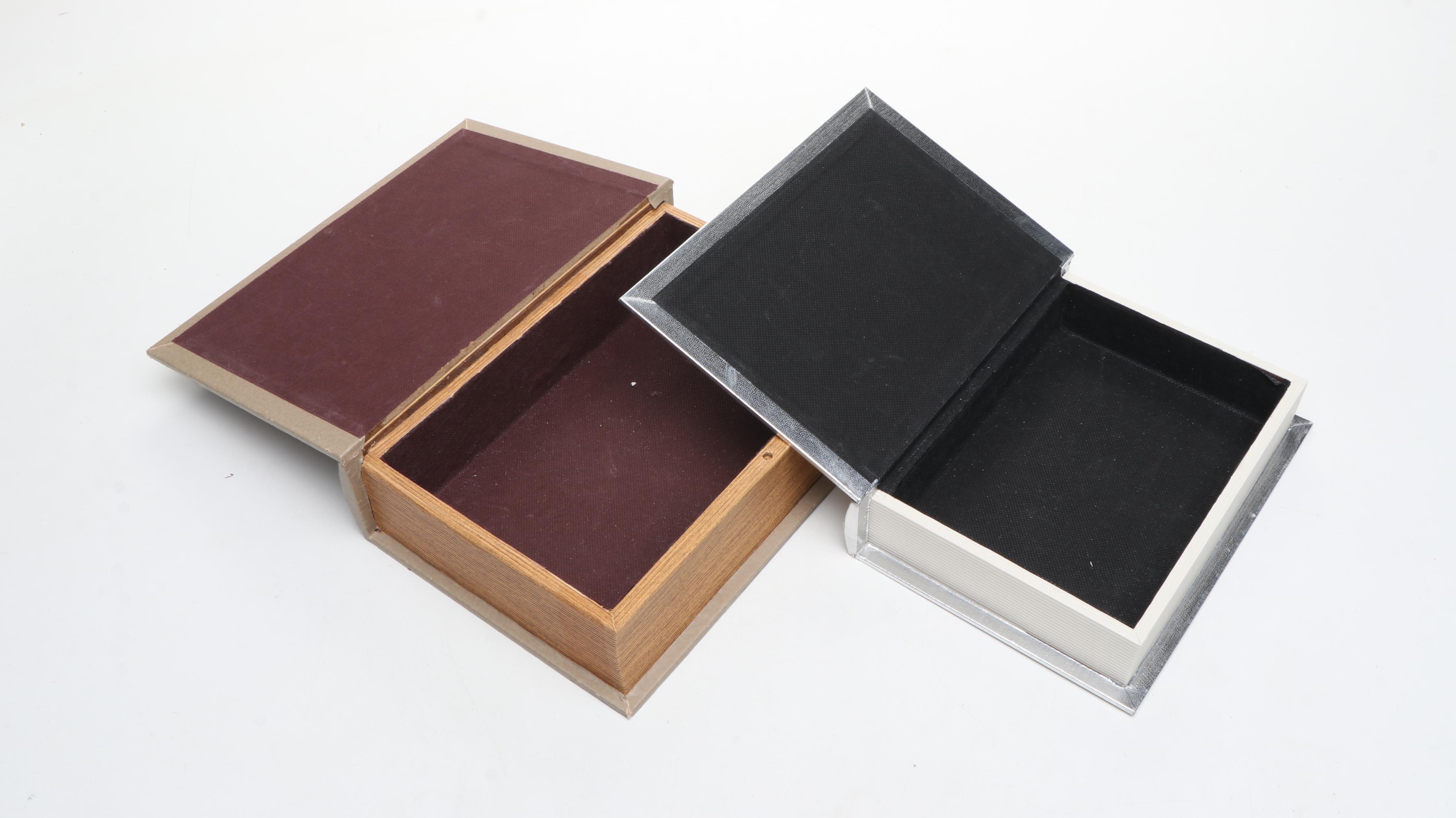 Decoupage Faux Book Boxes