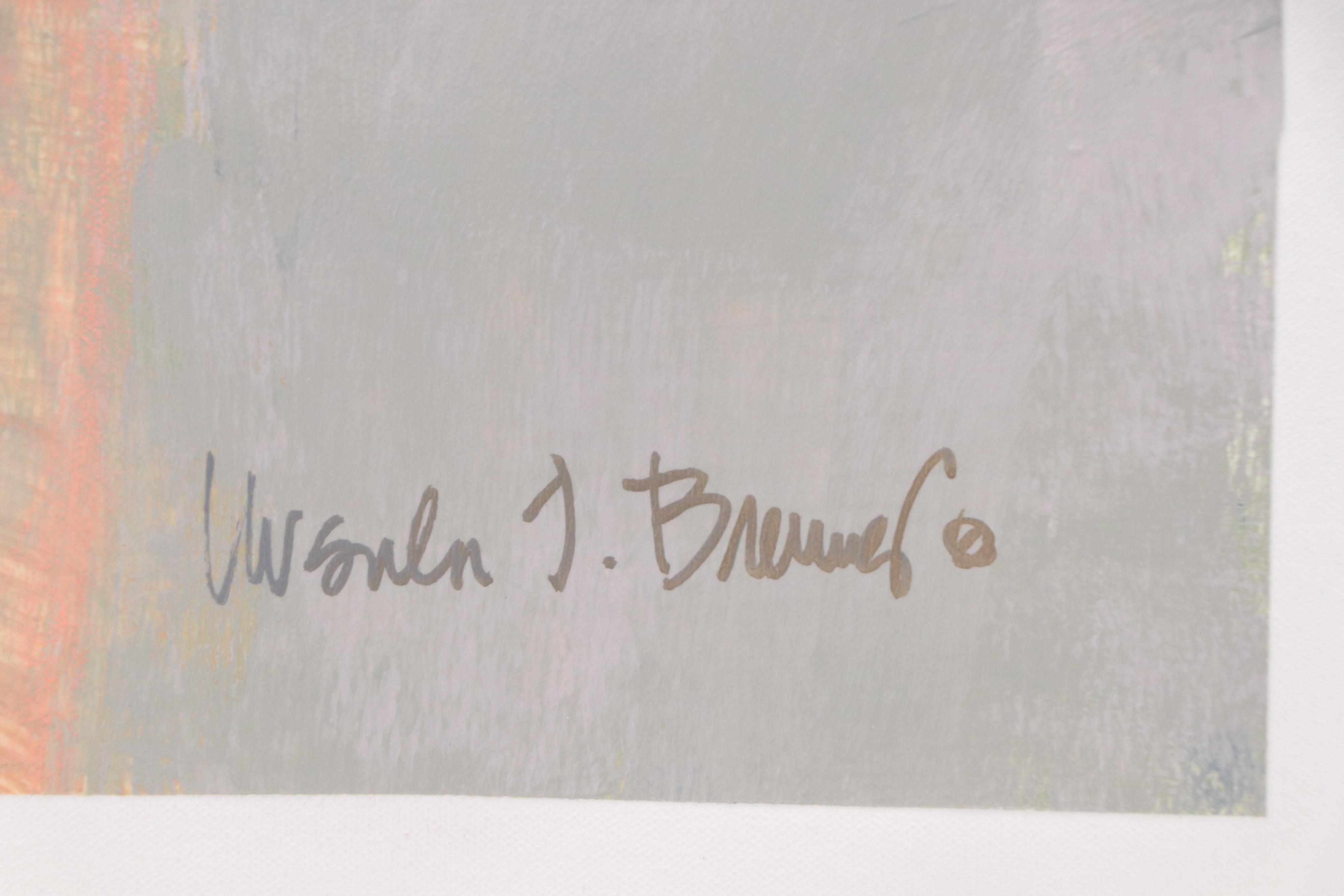 Ursula Brenner Abstract Mixed Media Painting, 21st Century