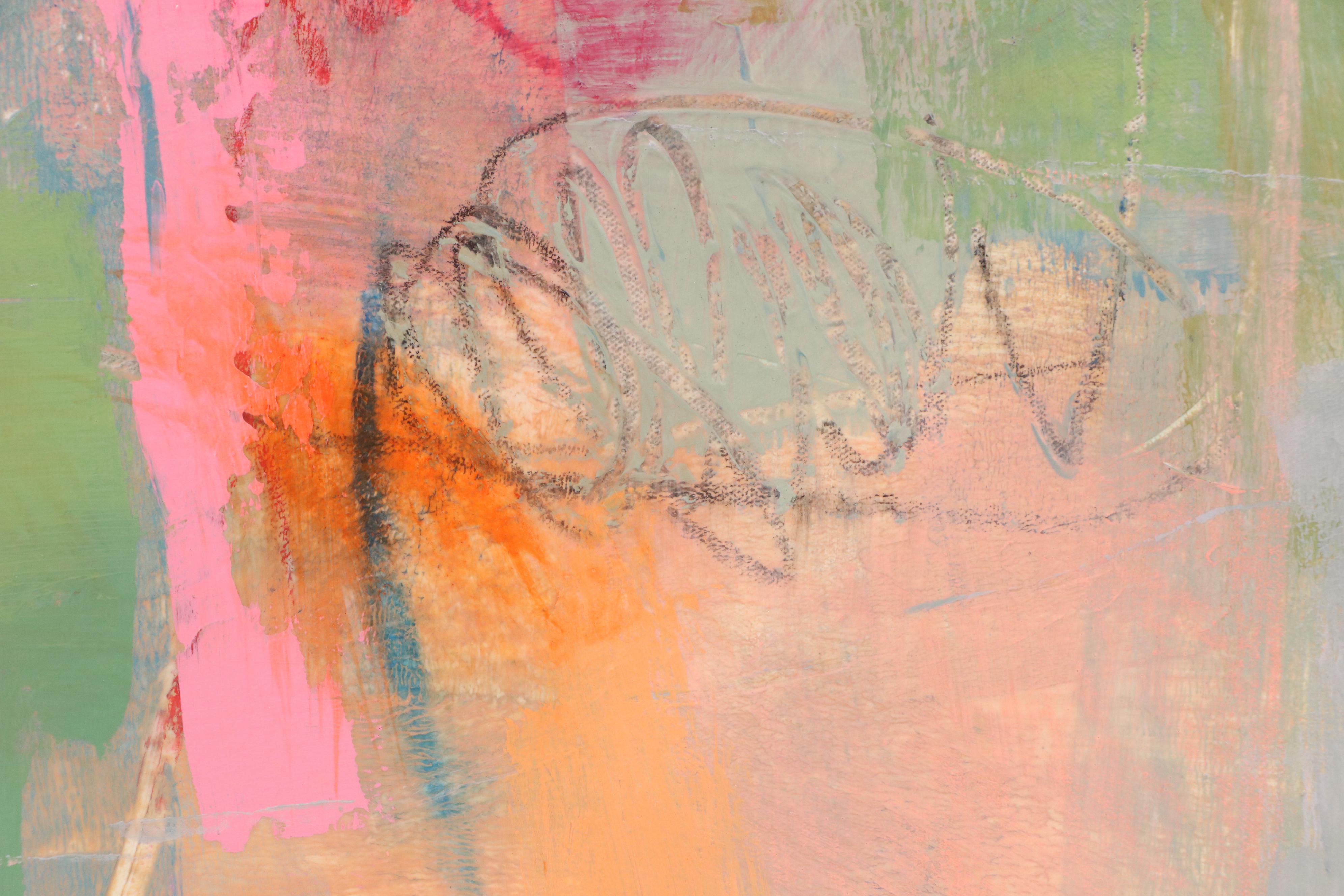 Ursula Brenner Abstract Mixed Media Painting, 21st Century