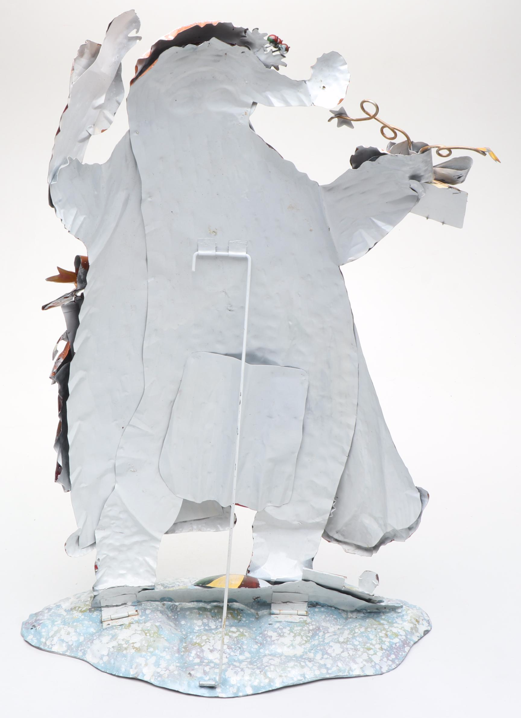 Painted Metal Wall Plaques and Other Snowmen and Santa Décor