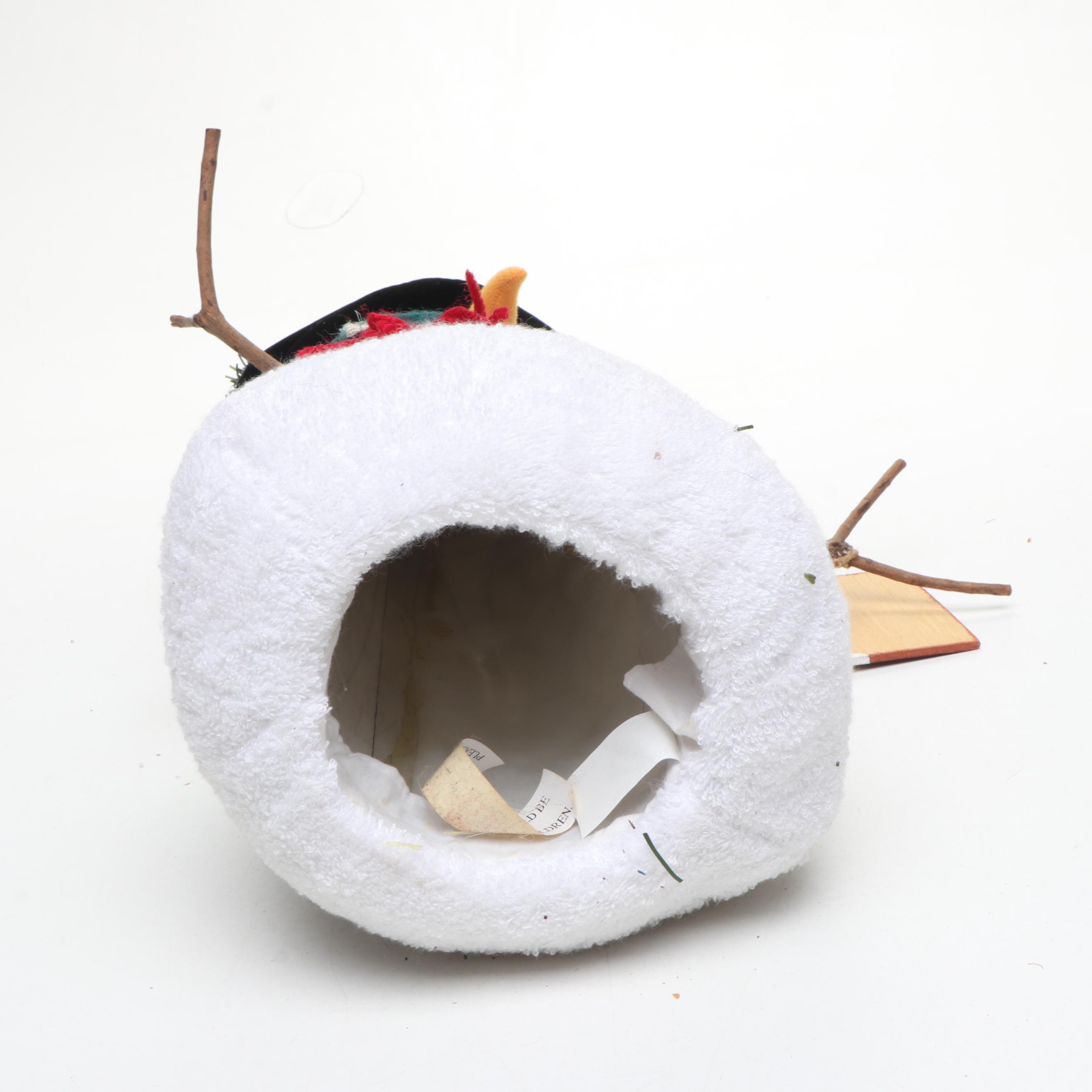 Painted Metal Wall Plaques and Other Snowmen and Santa Décor