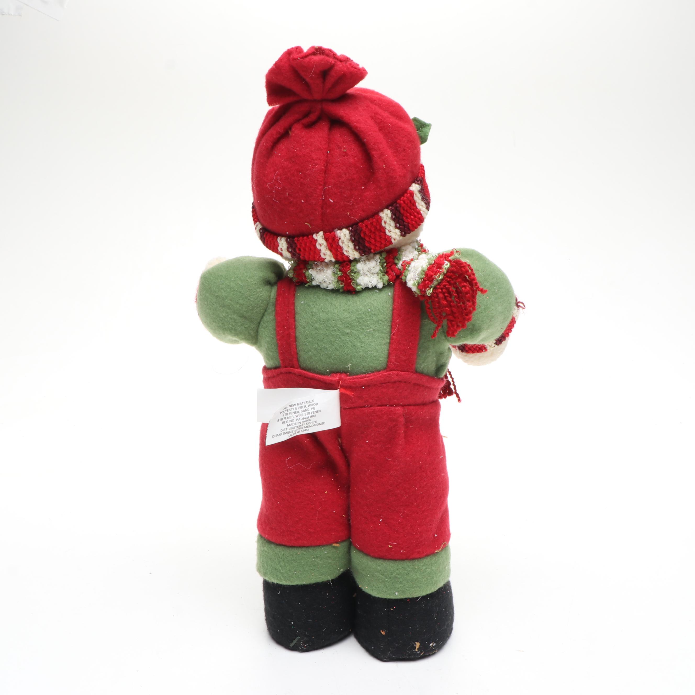 Painted Metal Wall Plaques and Other Snowmen and Santa Décor