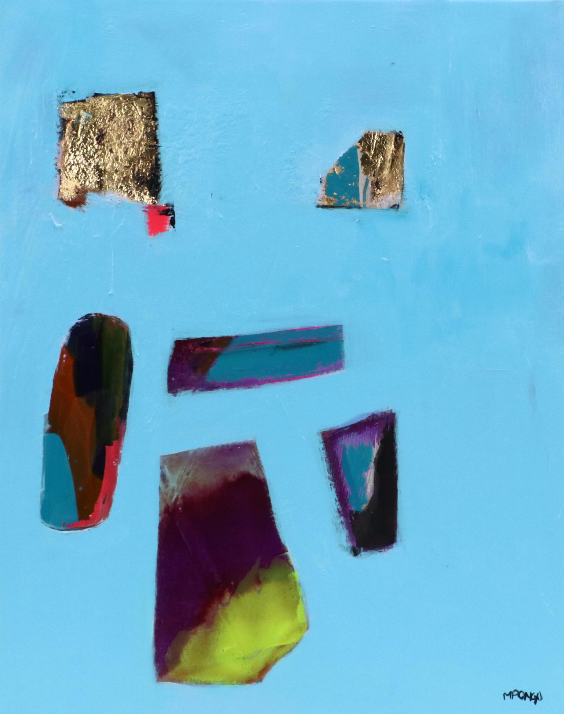 Milagros Pongo Abstract Mixed Media Painting "Windows to Another Dimension"