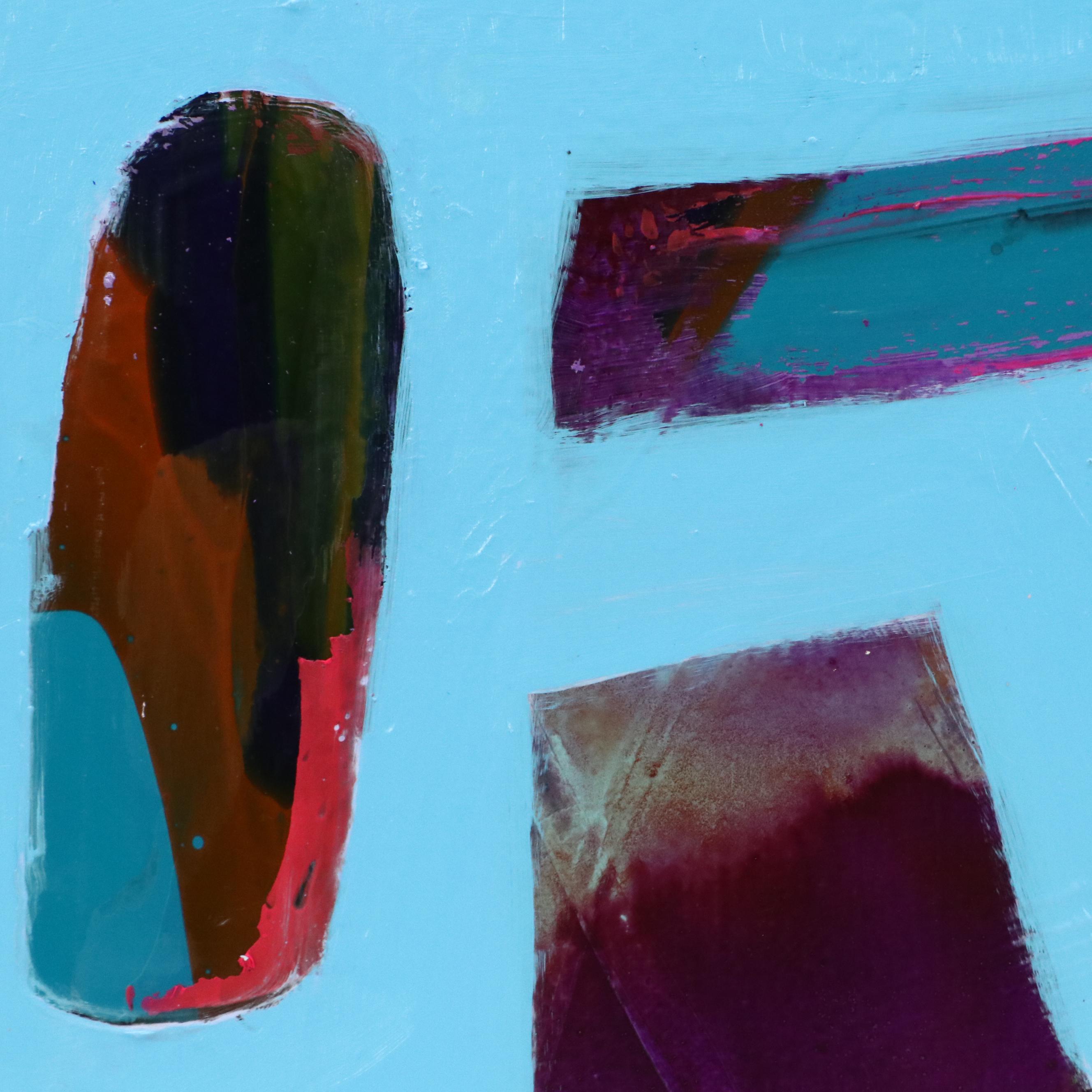 Milagros Pongo Abstract Mixed Media Painting "Windows to Another Dimension"