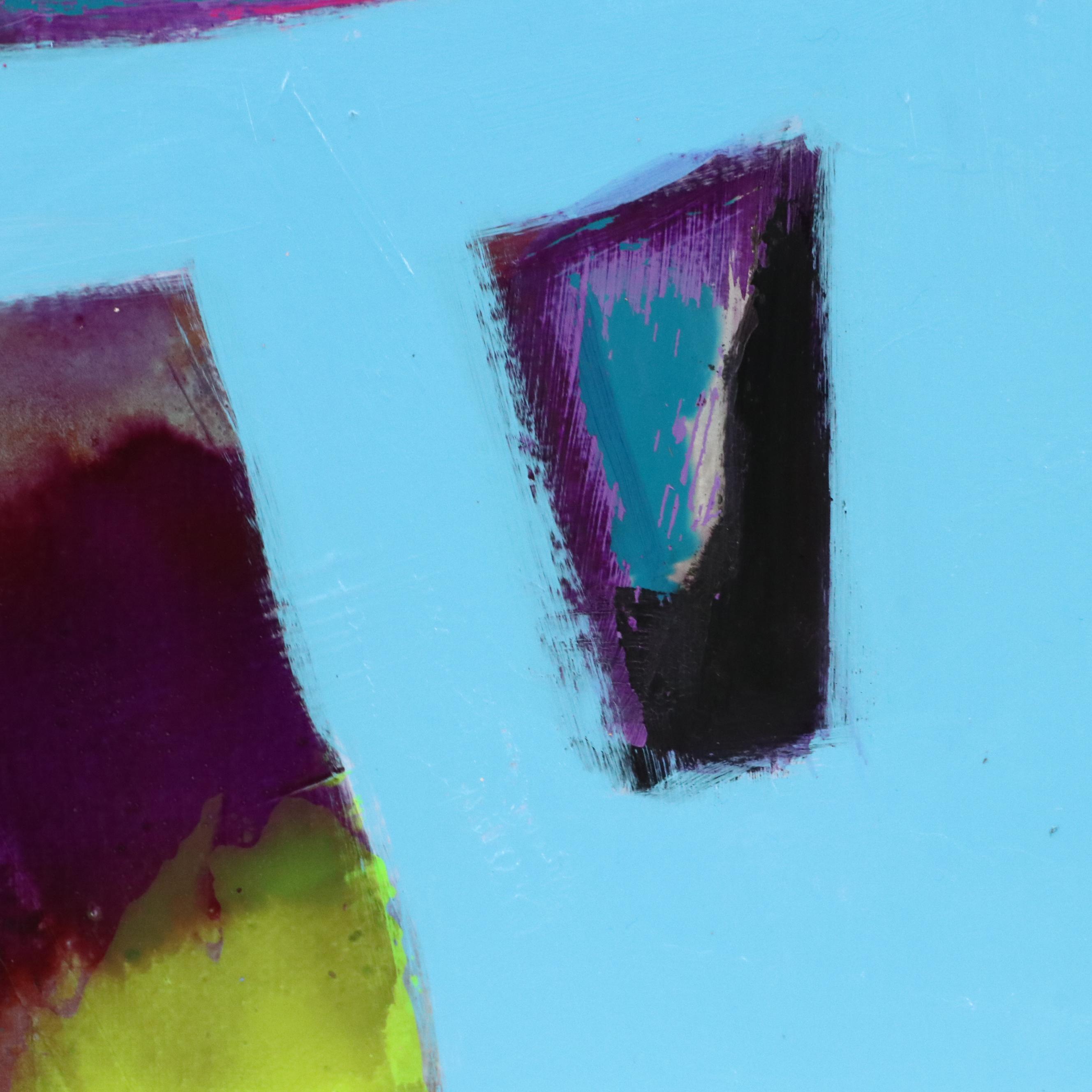 Milagros Pongo Abstract Mixed Media Painting "Windows to Another Dimension"