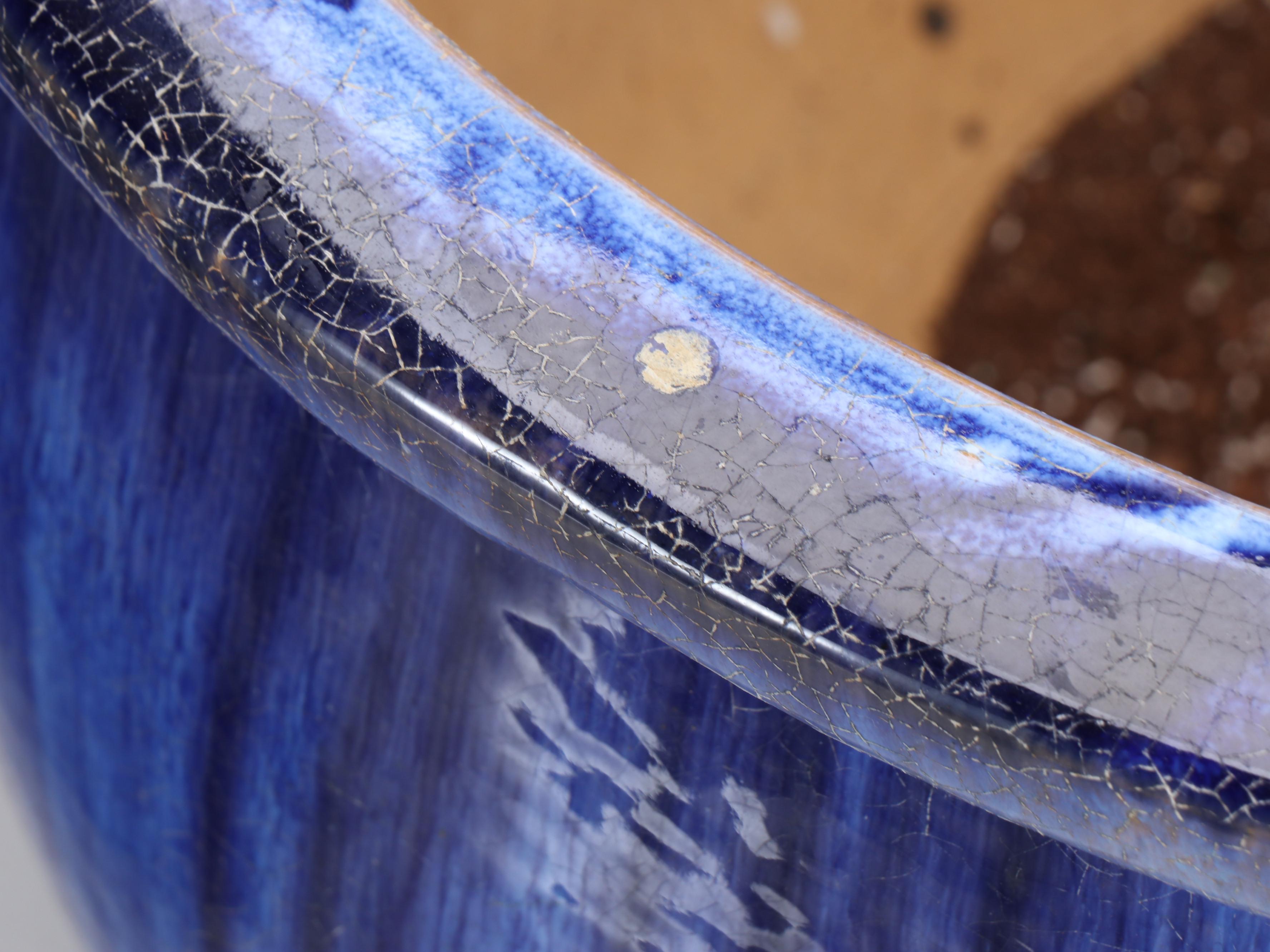 Blue Ceramic Outdoor Planters