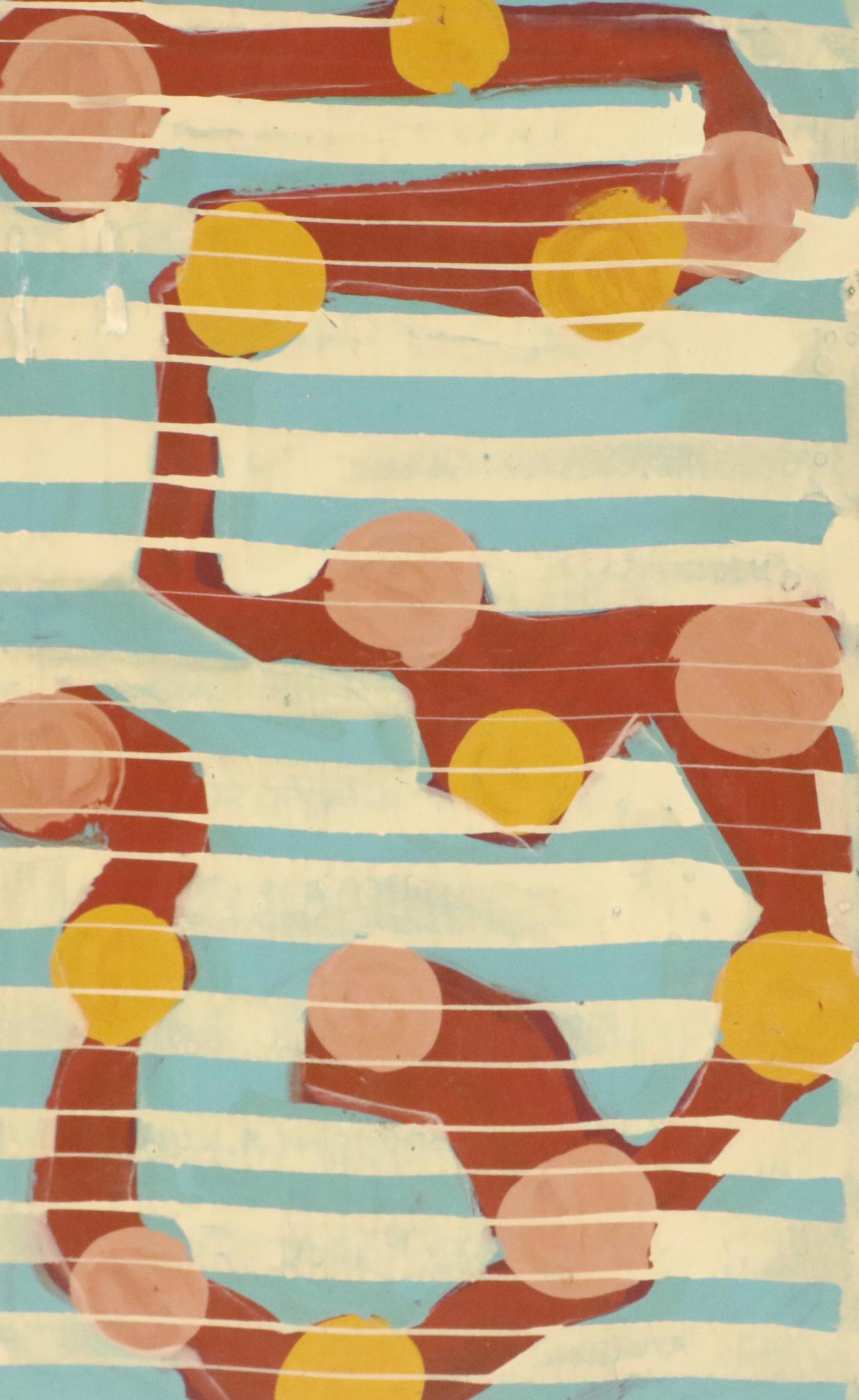 Tom Burckhardt Abstract Oil Painting "Skow First Born," 1992