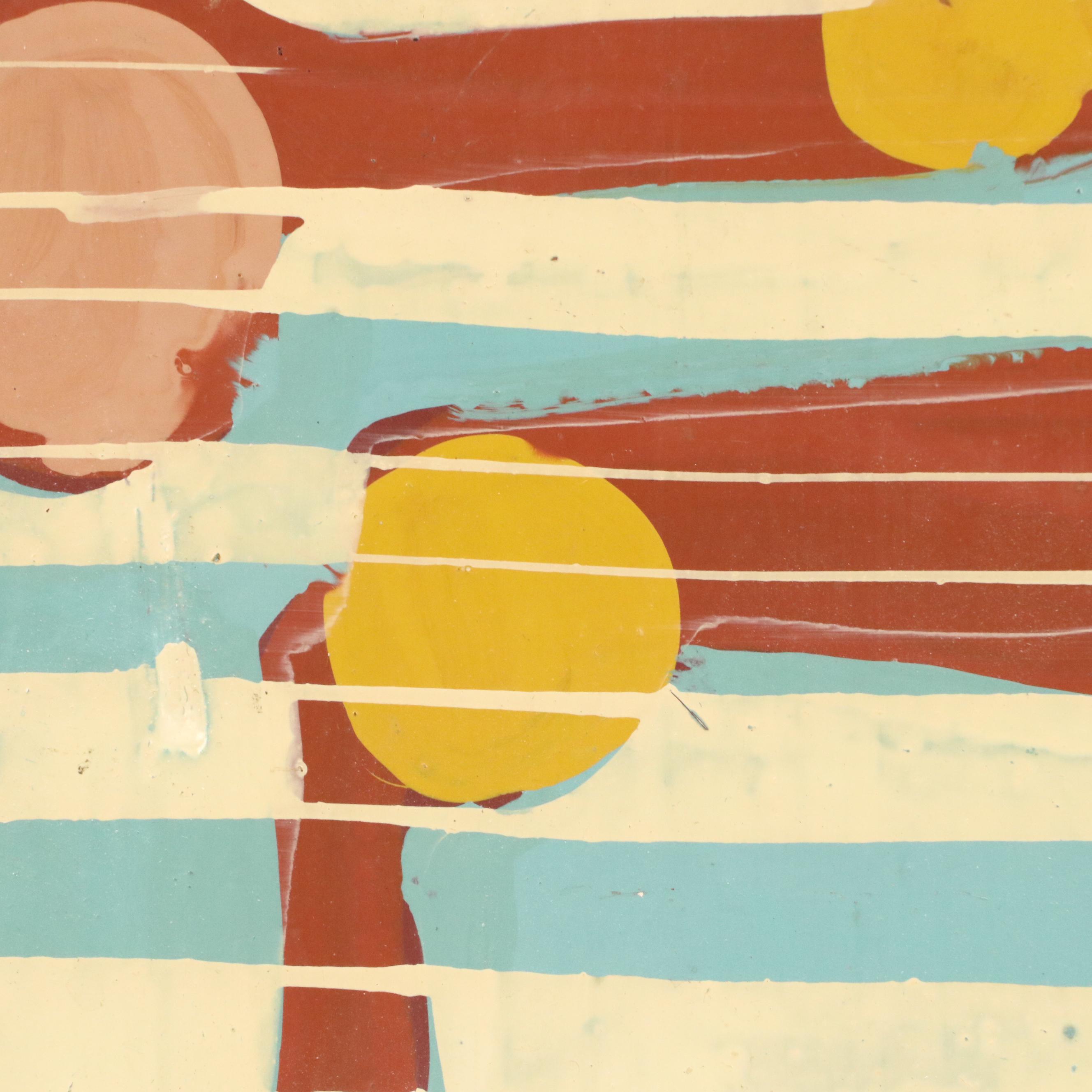 Tom Burckhardt Abstract Oil Painting "Skow First Born," 1992