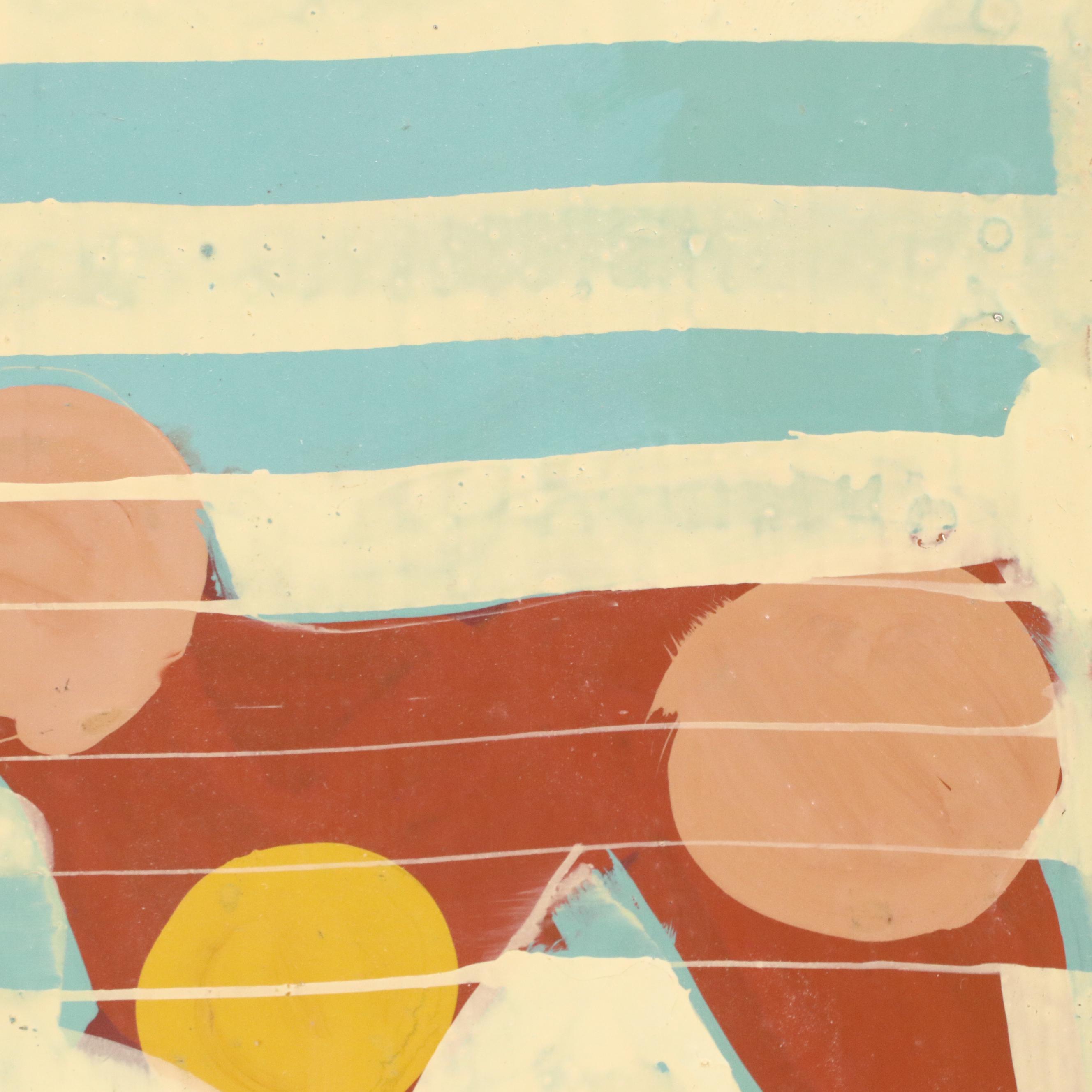 Tom Burckhardt Abstract Oil Painting "Skow First Born," 1992