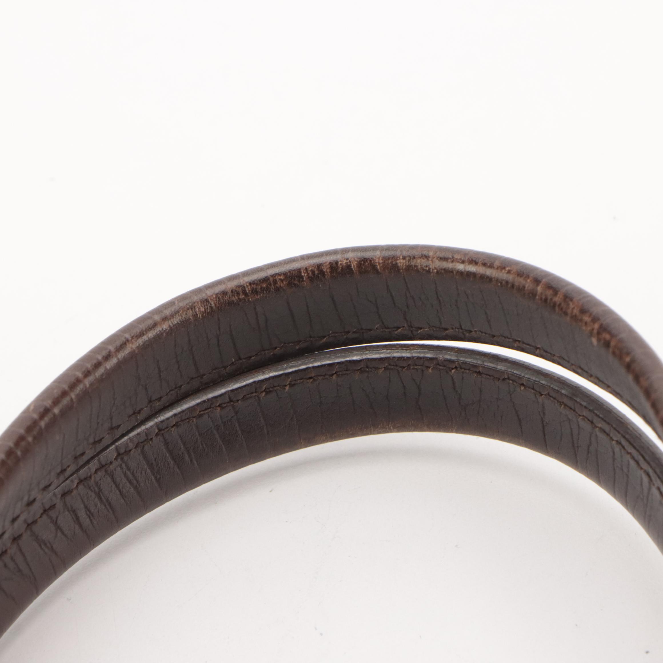 Gucci Joy GG Supreme Canvas & Brown Cinghiale Leather Top Handle Vertical Tote