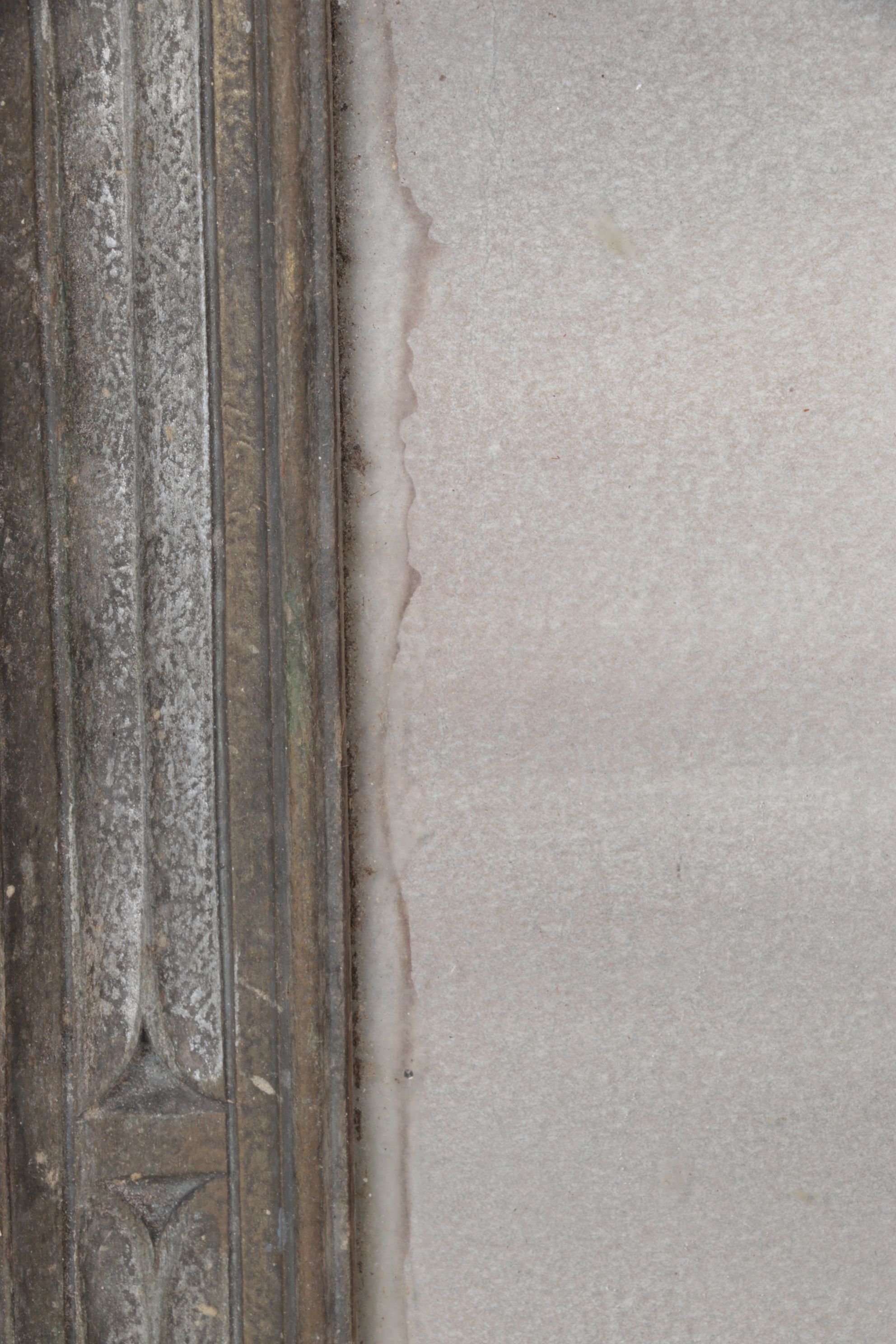 Color Lithograph Scene of Waves Crashing Off Shoreline, Mid to Late 20th Century